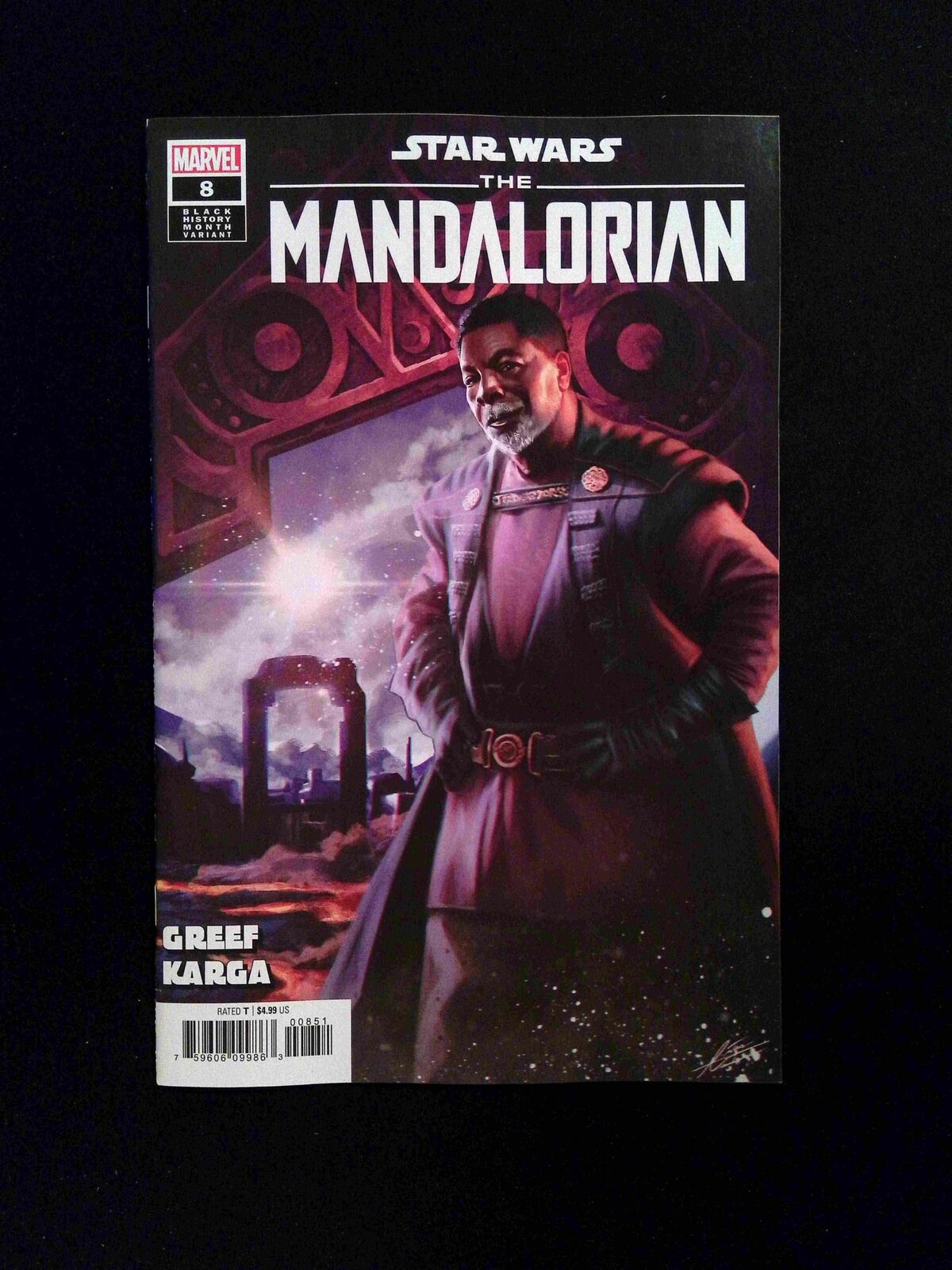 Star Wars The Mandalorian #8E MARVEL Comics 2023 NM MANHANINI VARIANT