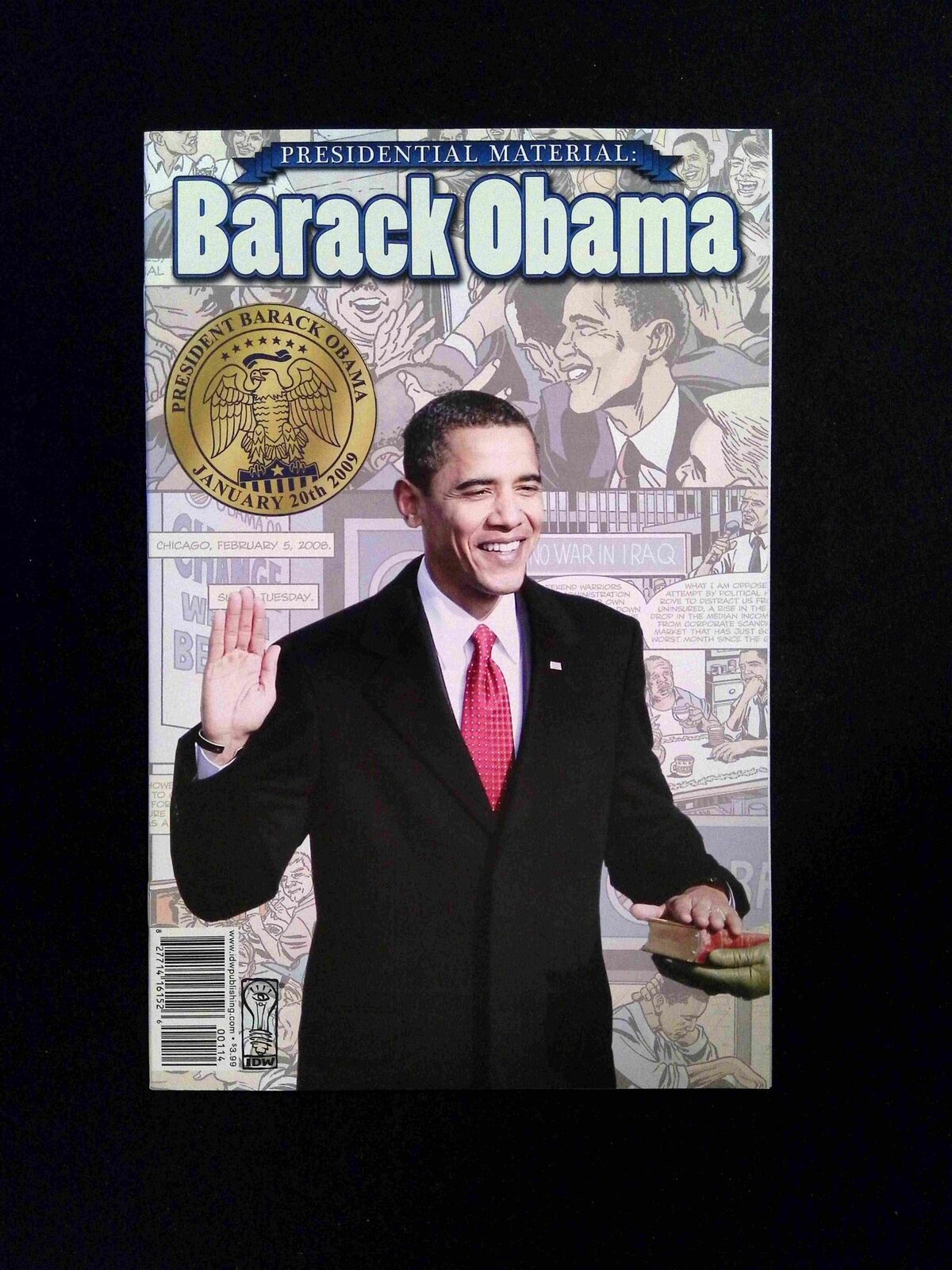 Presidential Material Barack Obama #OD IDW Comics 2008 NM+ VARIANT COVER