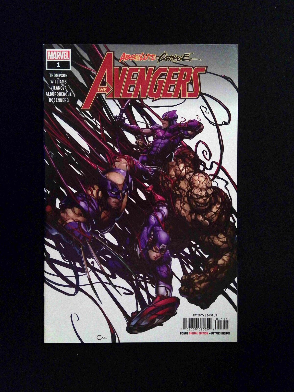 Absolute Carnage Avengers #1 MARVEL Comics 2019 VF