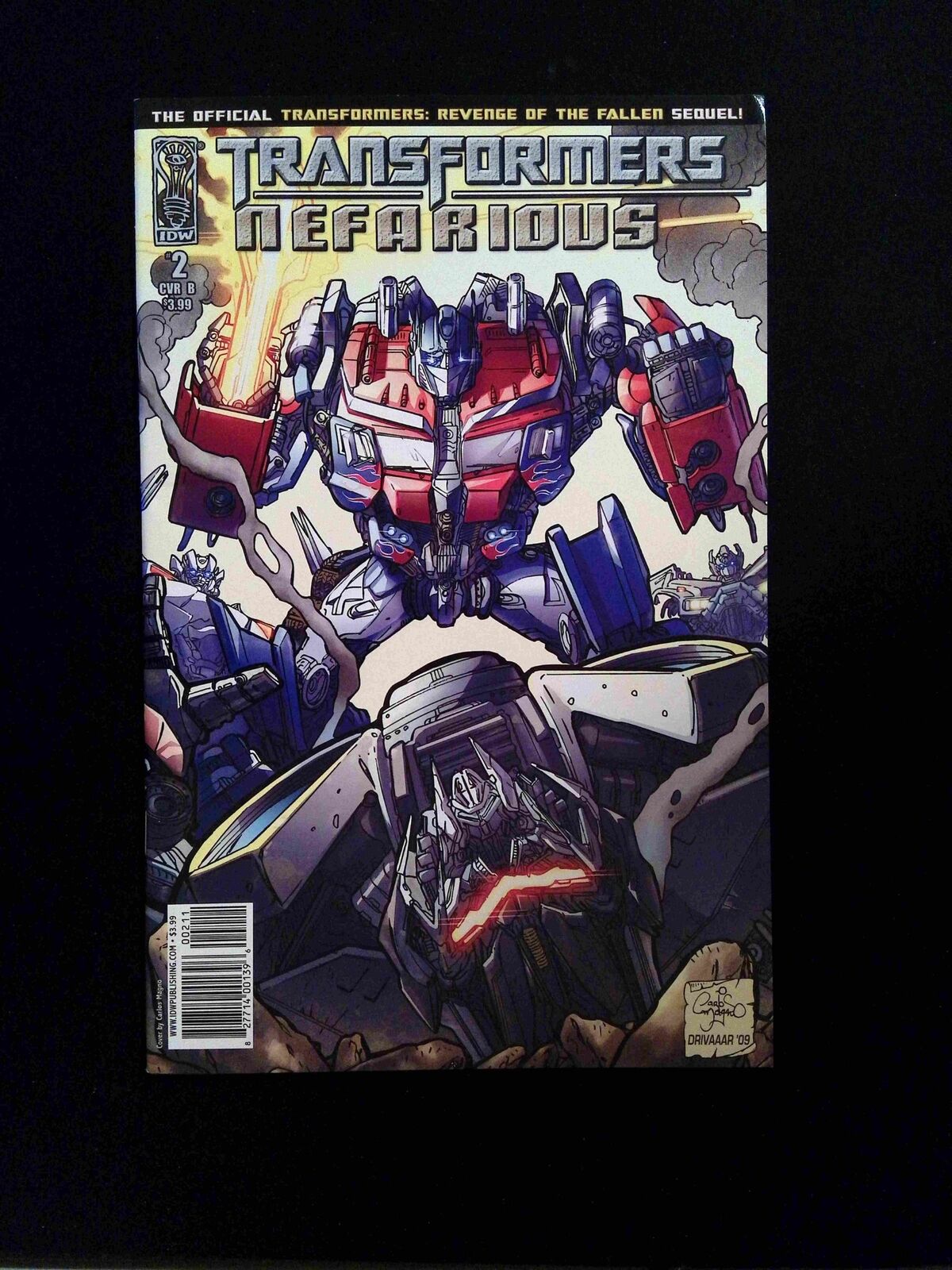 Transformers Nefarious #2 IDW Comics 2010 VF+ Magno Variant