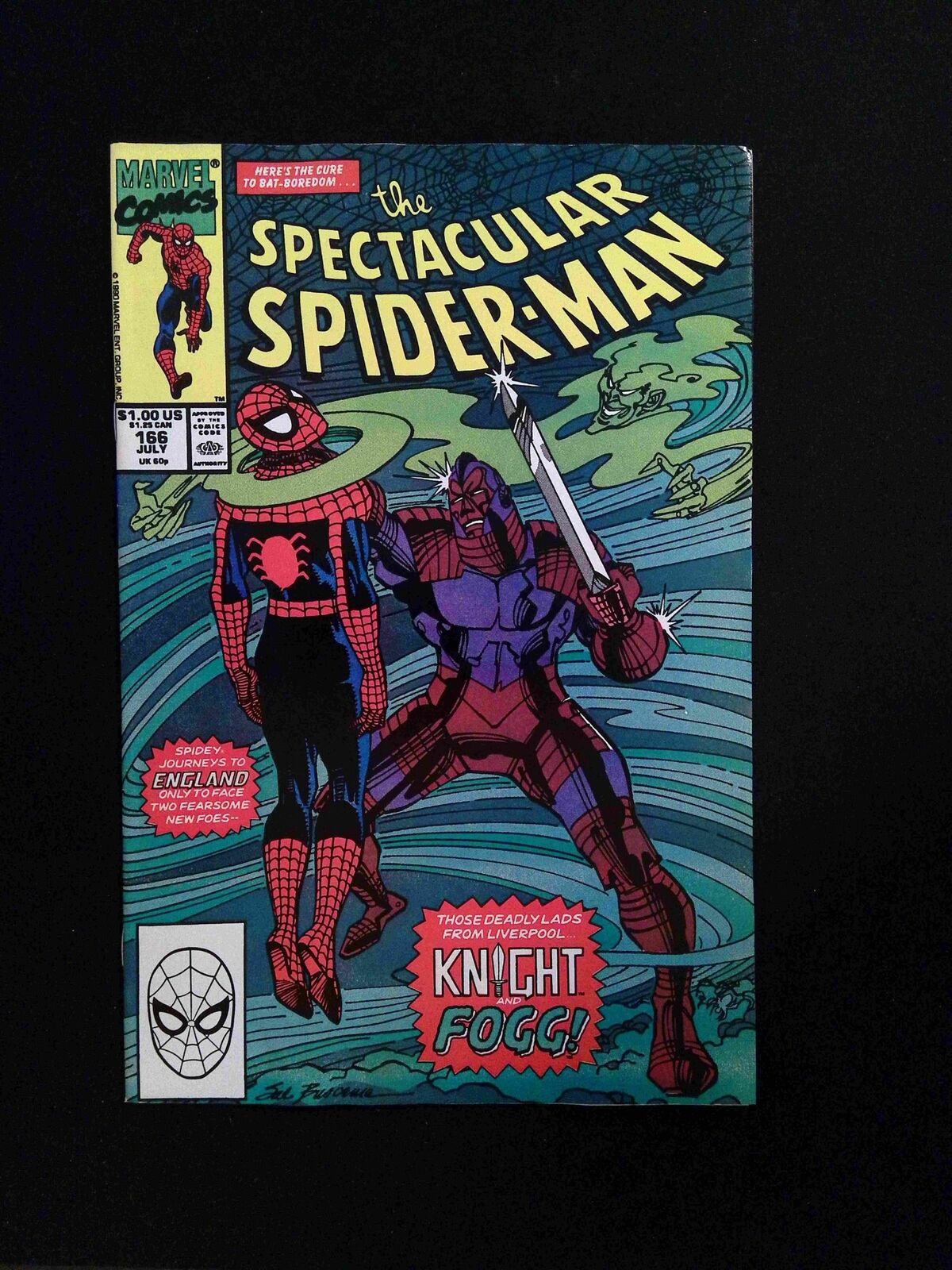Spectacular Spider-Man #166 MARVEL Comics 1990 FN+