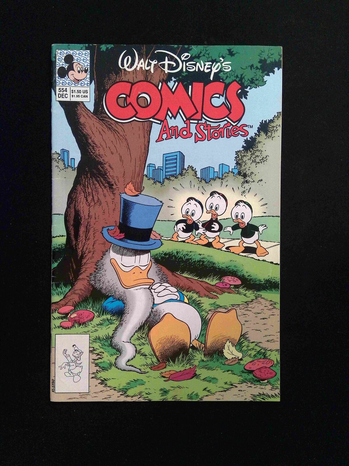 Walt Disney's Comics and Stories #554 Dell/Gold Key Comics 1990 FN/VF