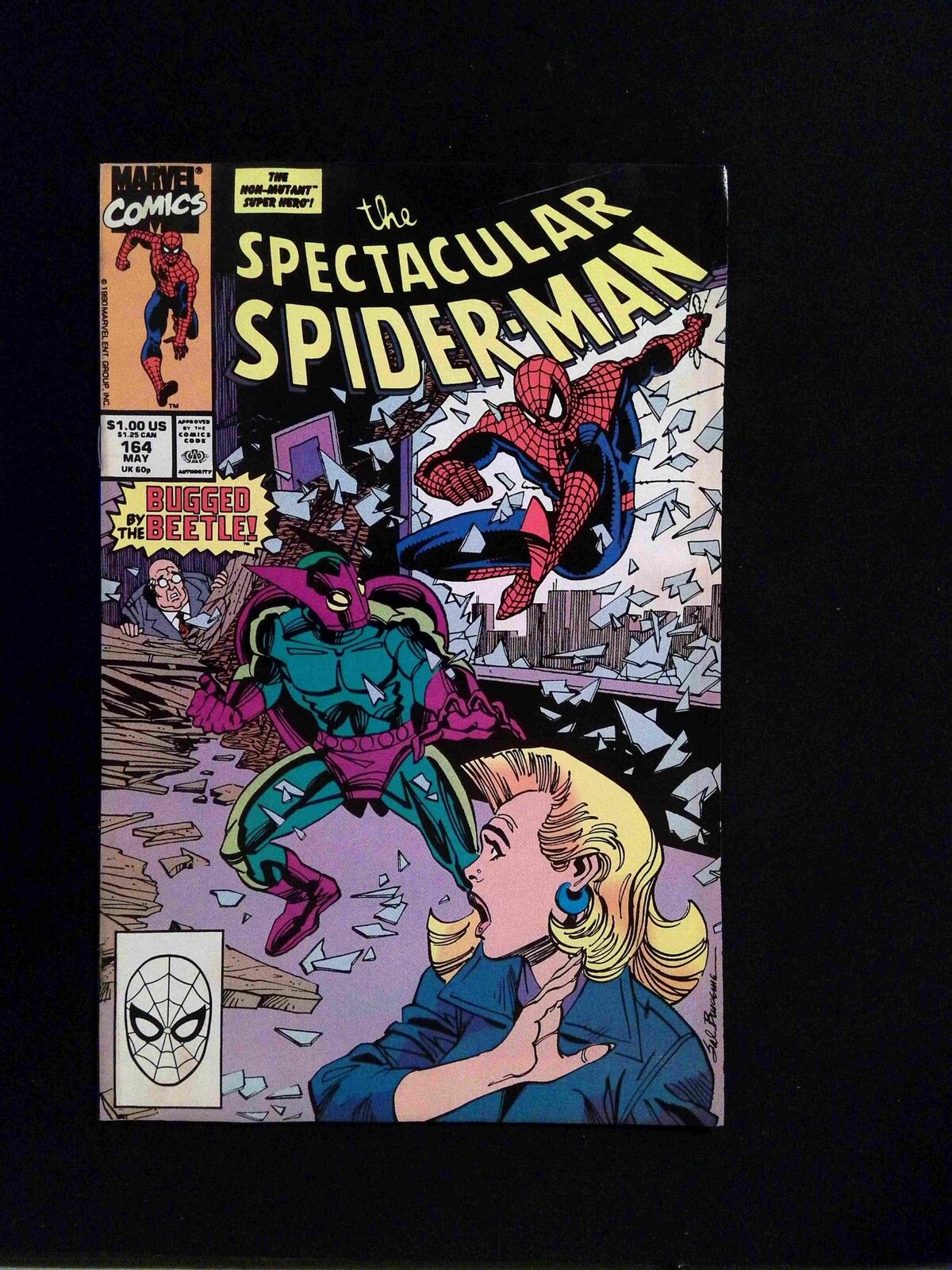 Spectacular Spider-man #164 MARVEL Comics 1990 FN