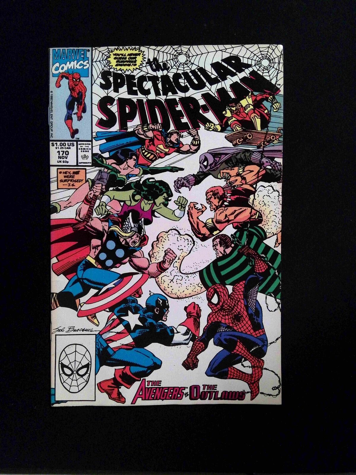Spectacular Spider-man #170 MARVEL Comics 1990 FN+