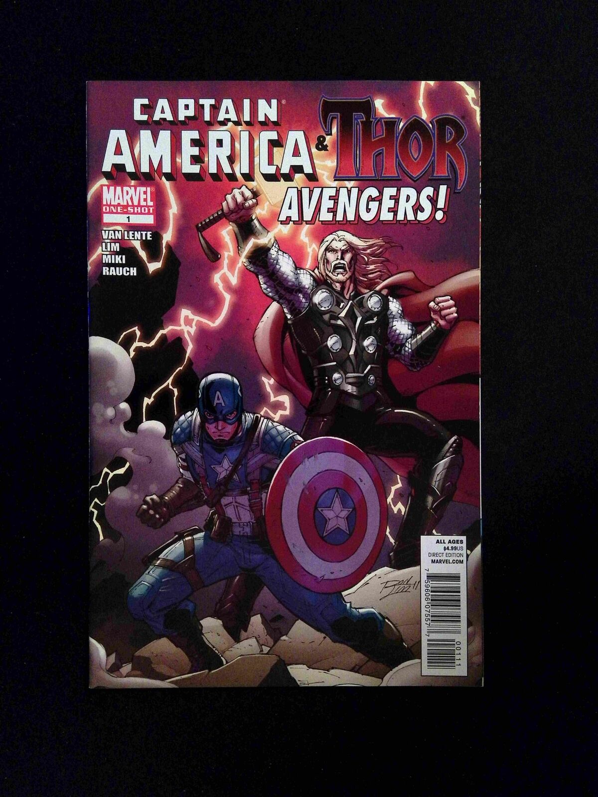 Captain America and Thor Avengers #1 Marvel Comics 2011 NM