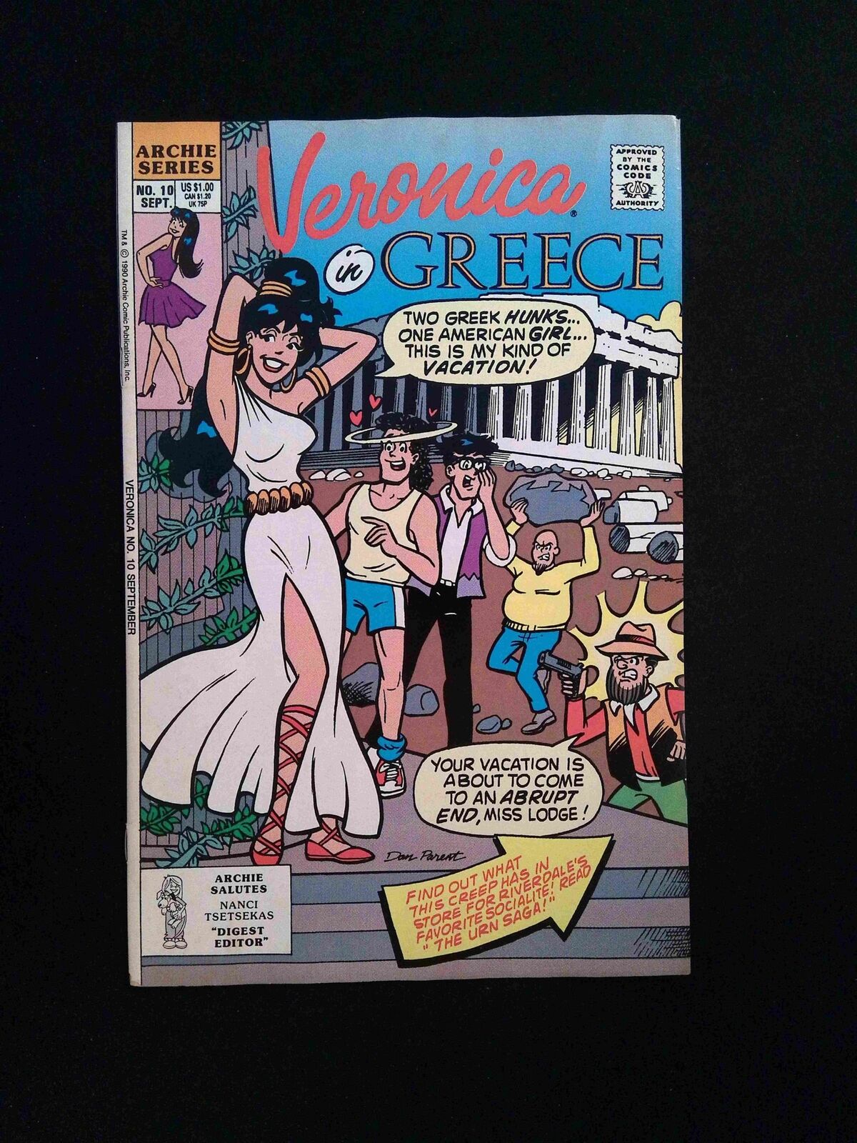Veronica in Greece #10 Archie Comics 1990 FN