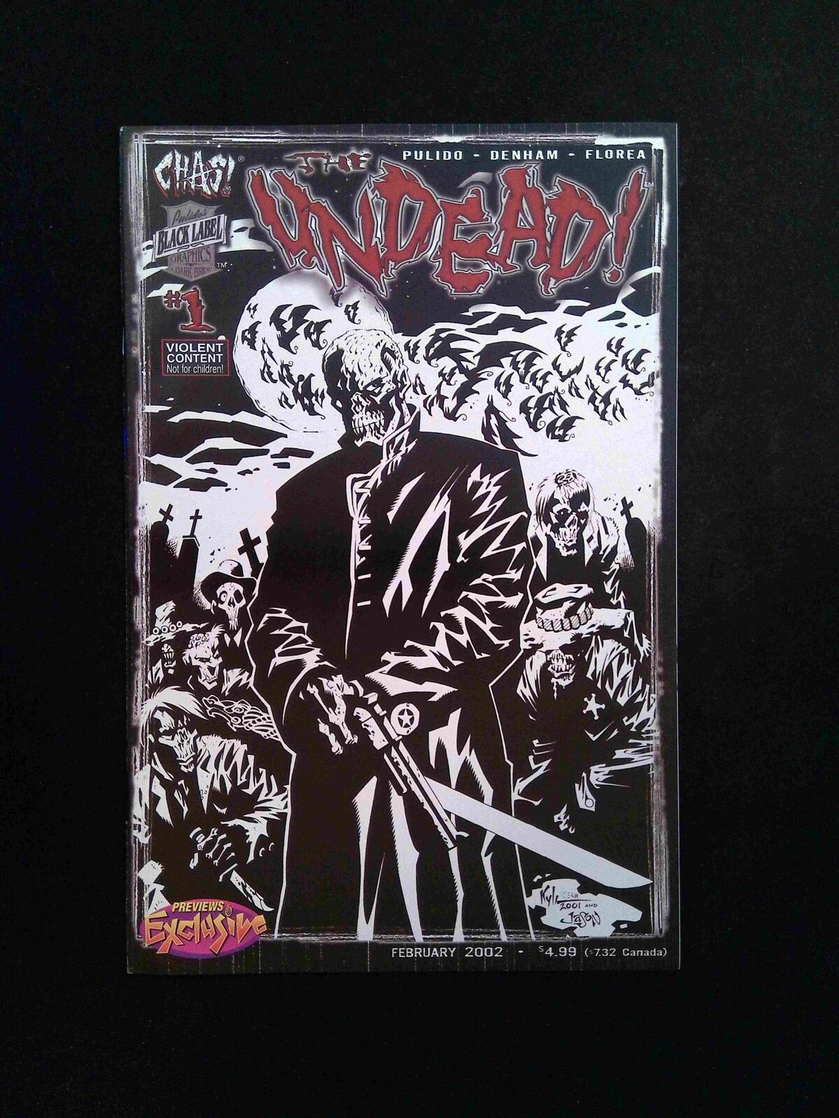 Undead Diamond Exclusive Edition #1 CHAOS Comics 2000 VF/NM