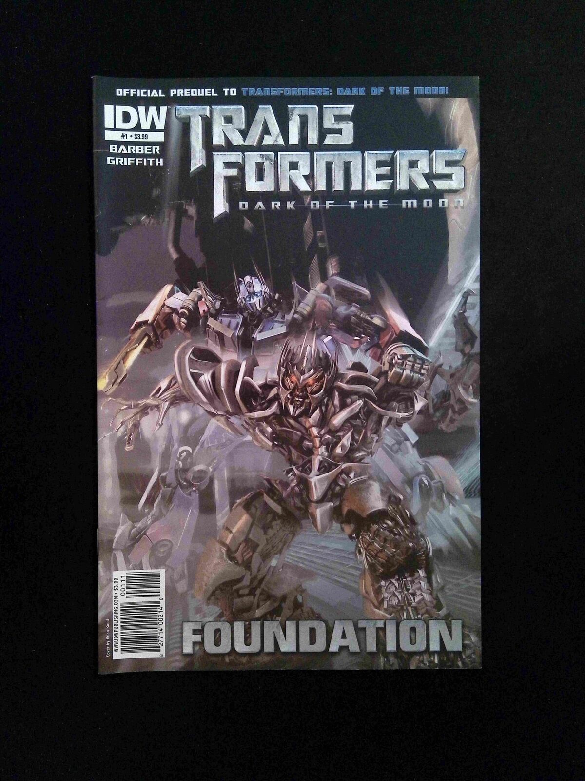 Transformers Dark Of The Moon Foundation #1 IDW Comics 2011 NM-
