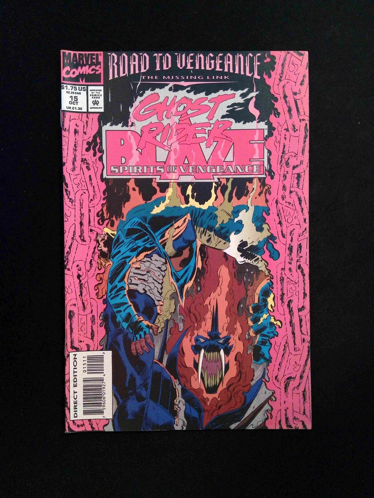 Ghost Rider Blaze Spirits of Vengeance #15 Marvel Comics 1993 VF+