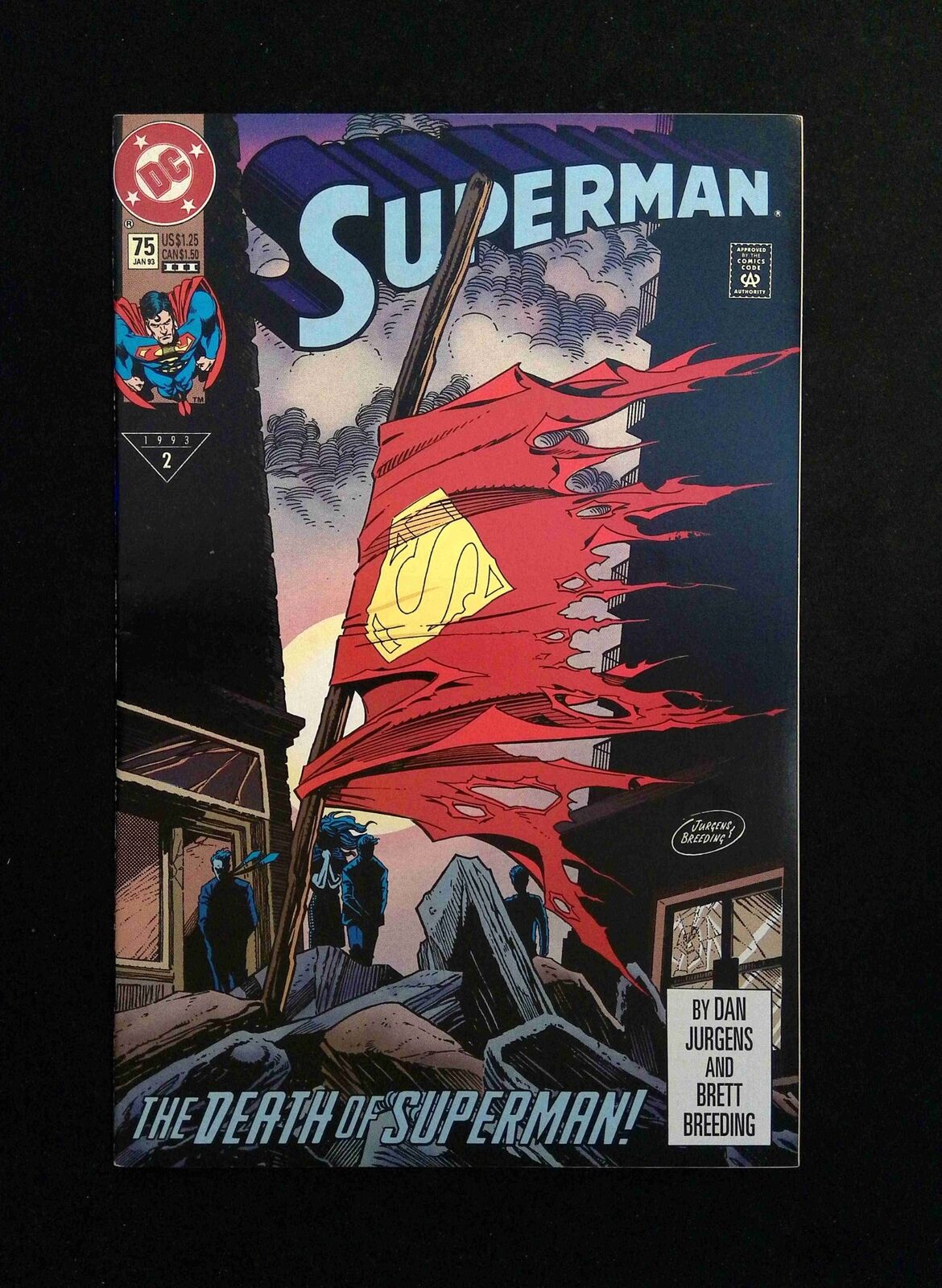 Superman #75REP.3RD (2ND SERIES) DC Comics 1993 VF+ VARIANT COVER