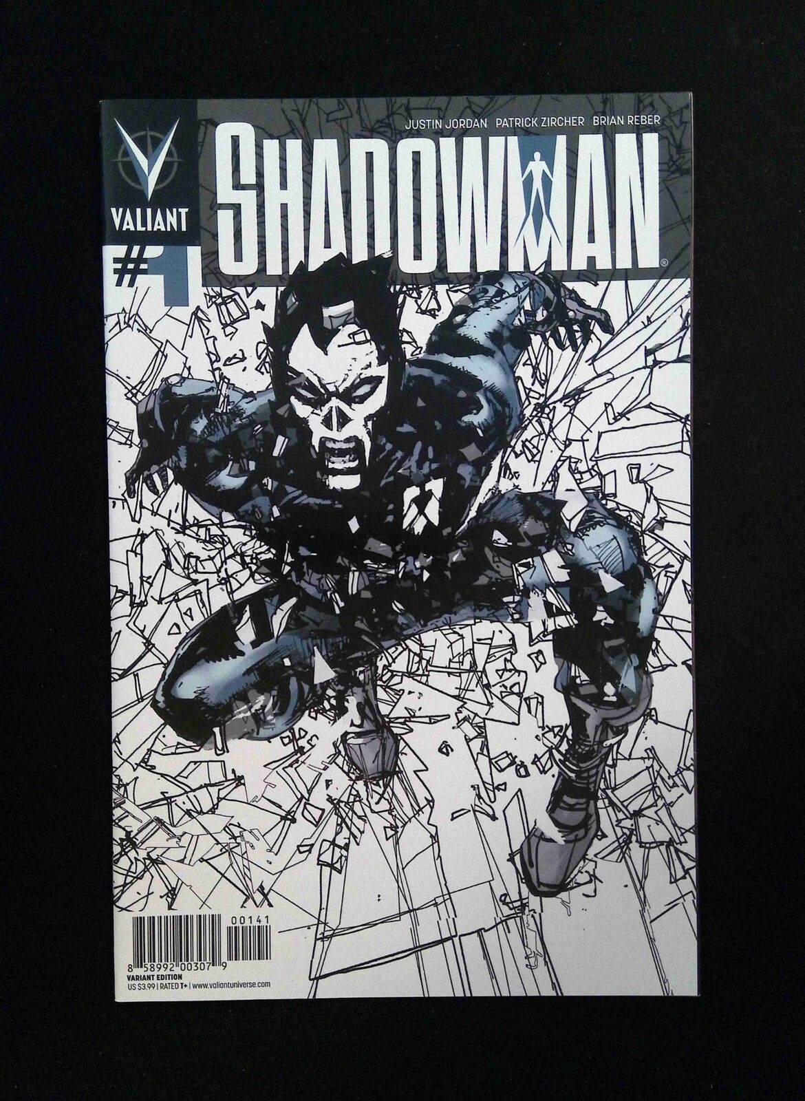Shadowman #1D (4TH SERIES) VALIANT 2012 NM Sienkiewicz 1:50 ratio variant