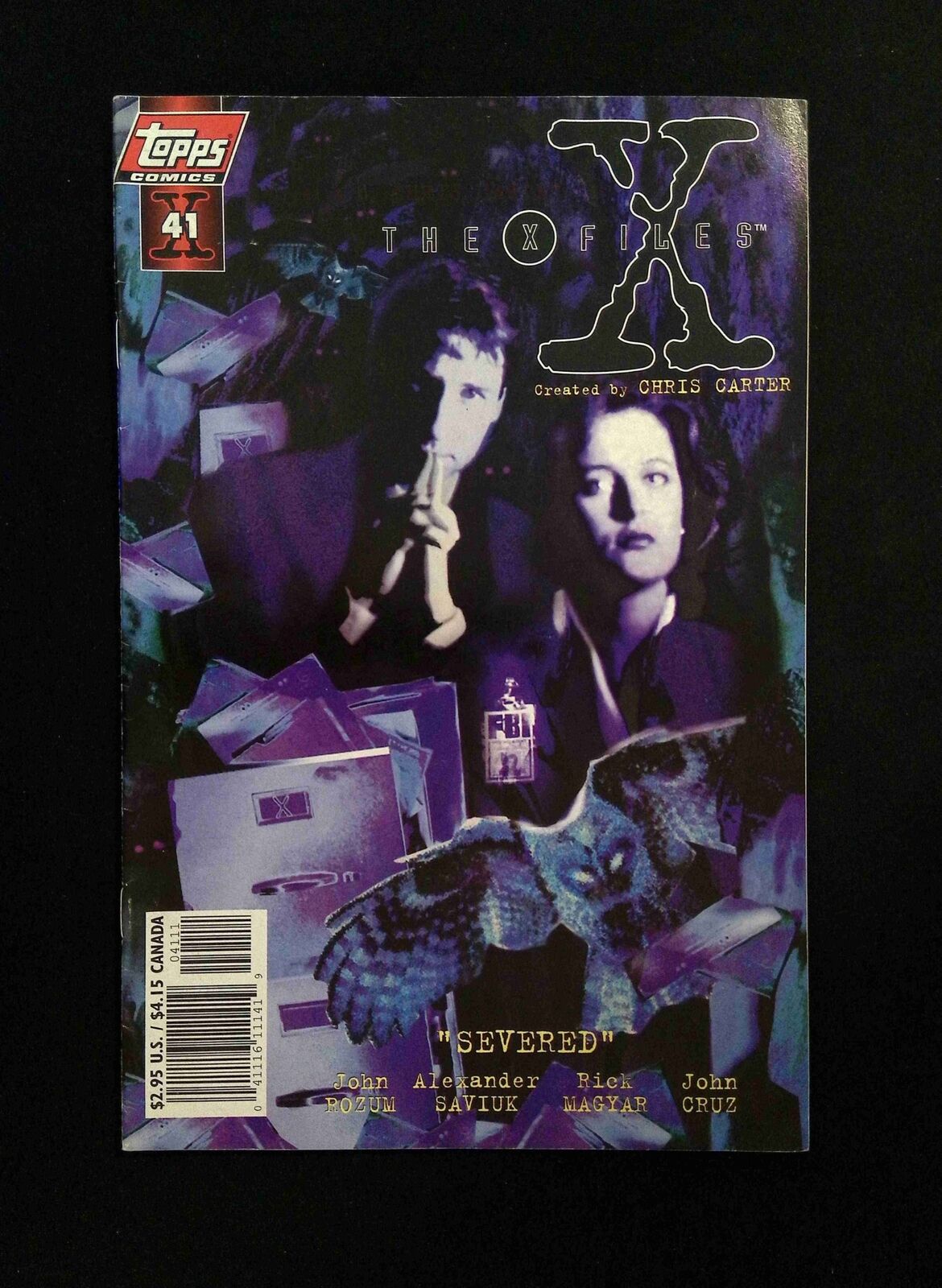 X-Files #41B TOPPS Comics 1998 VF VARIANT COVER