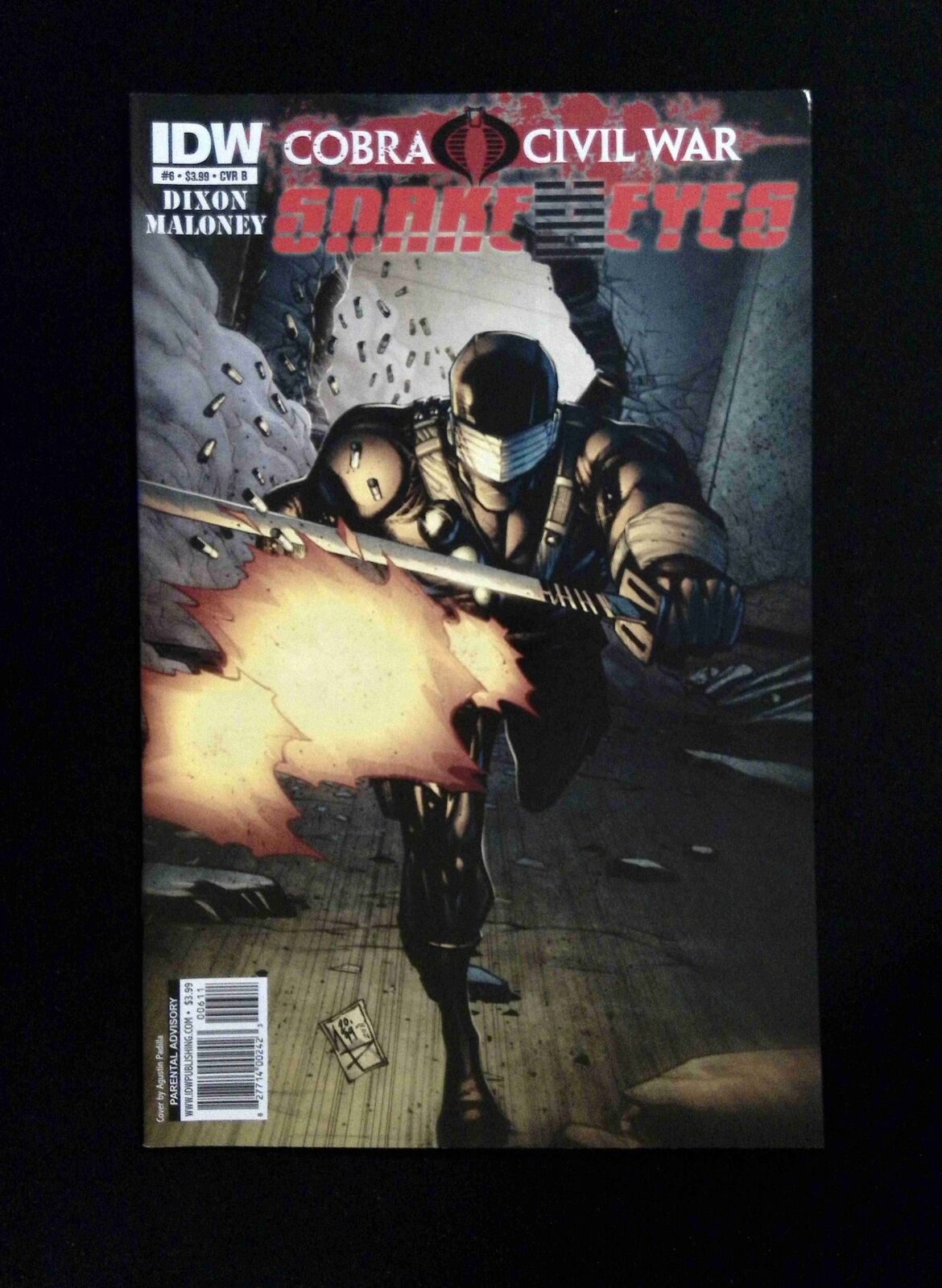 GI Joe Snake Eyes #6B IDW Comics 2011 NM PADILLA VARIANT