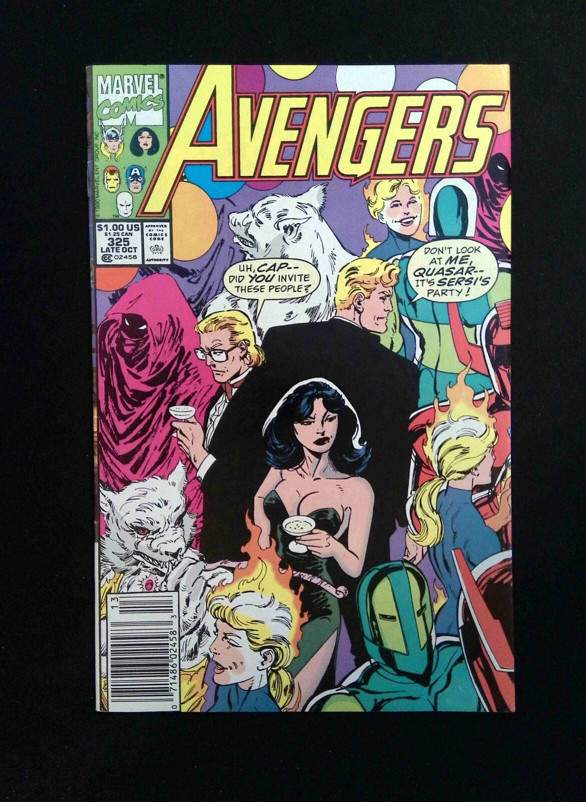Avengers #325 MARVEL Comics 1990 VF NEWSSTAND