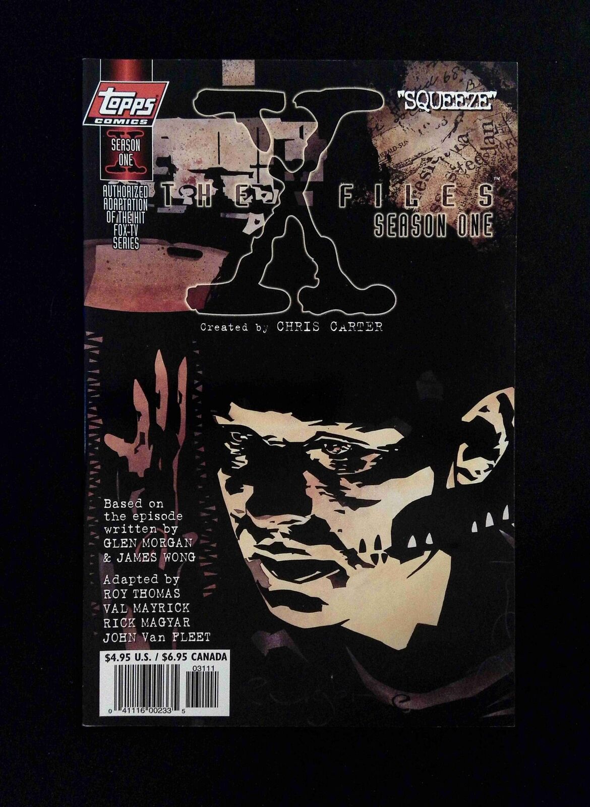 X-Files Season One Squeeze #1B TOPPS Comics 1997 NM+ VARIANT COVER