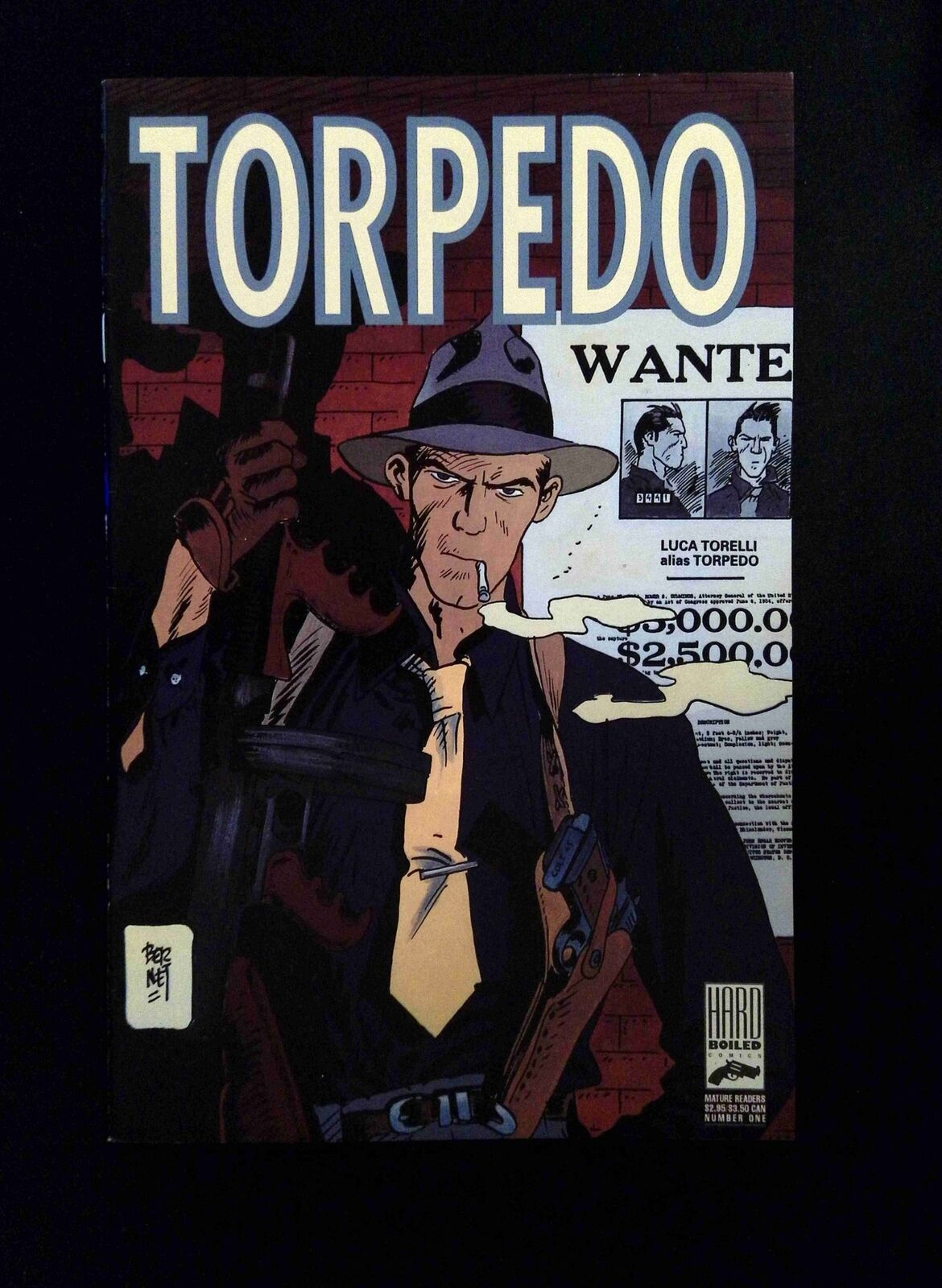 Torpedo #1 HARD BOLLED Comics 1993 VF+