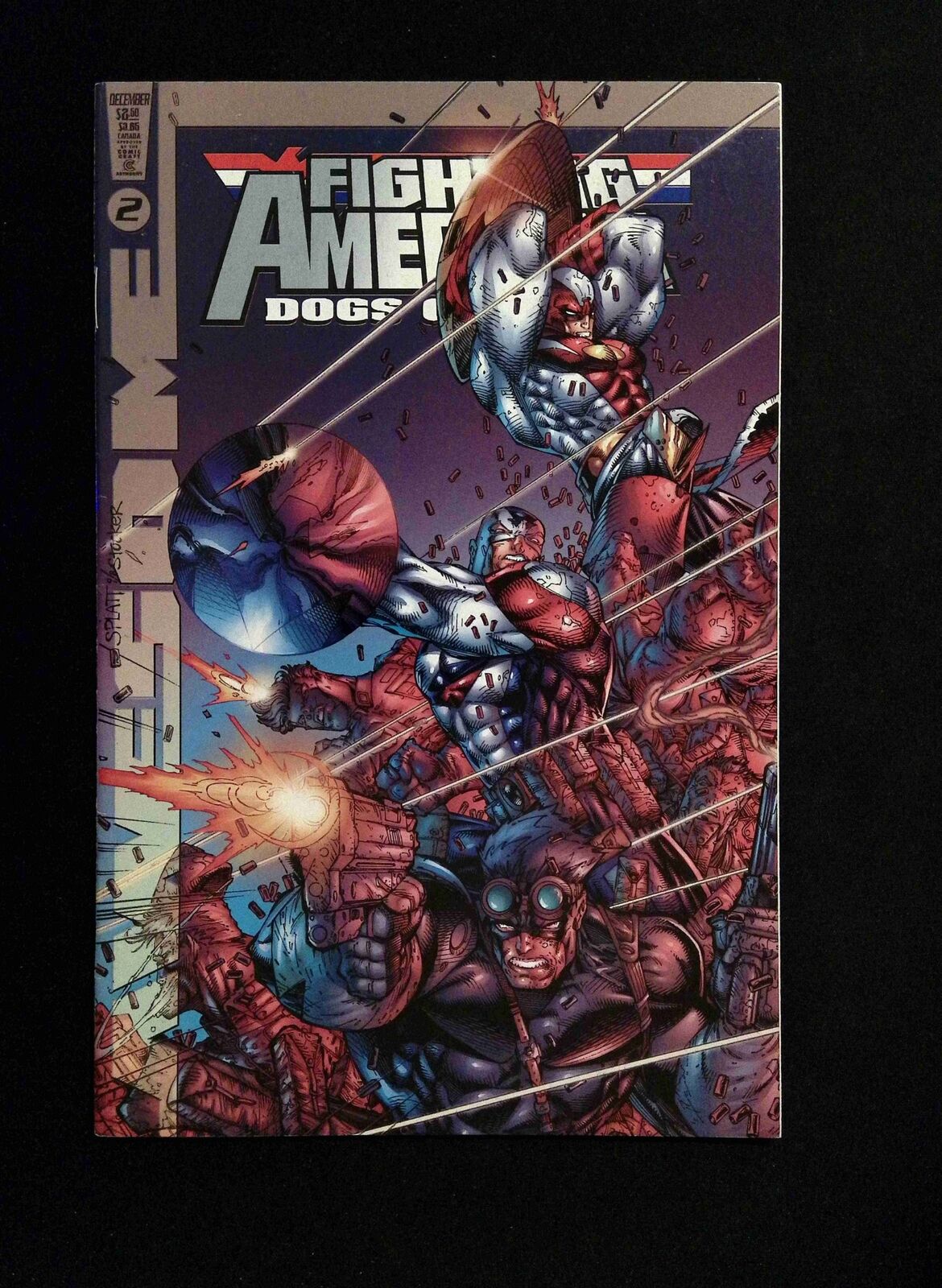 Fighting American Dogs of war #2 AWESOME Comics 1998 FN/VF