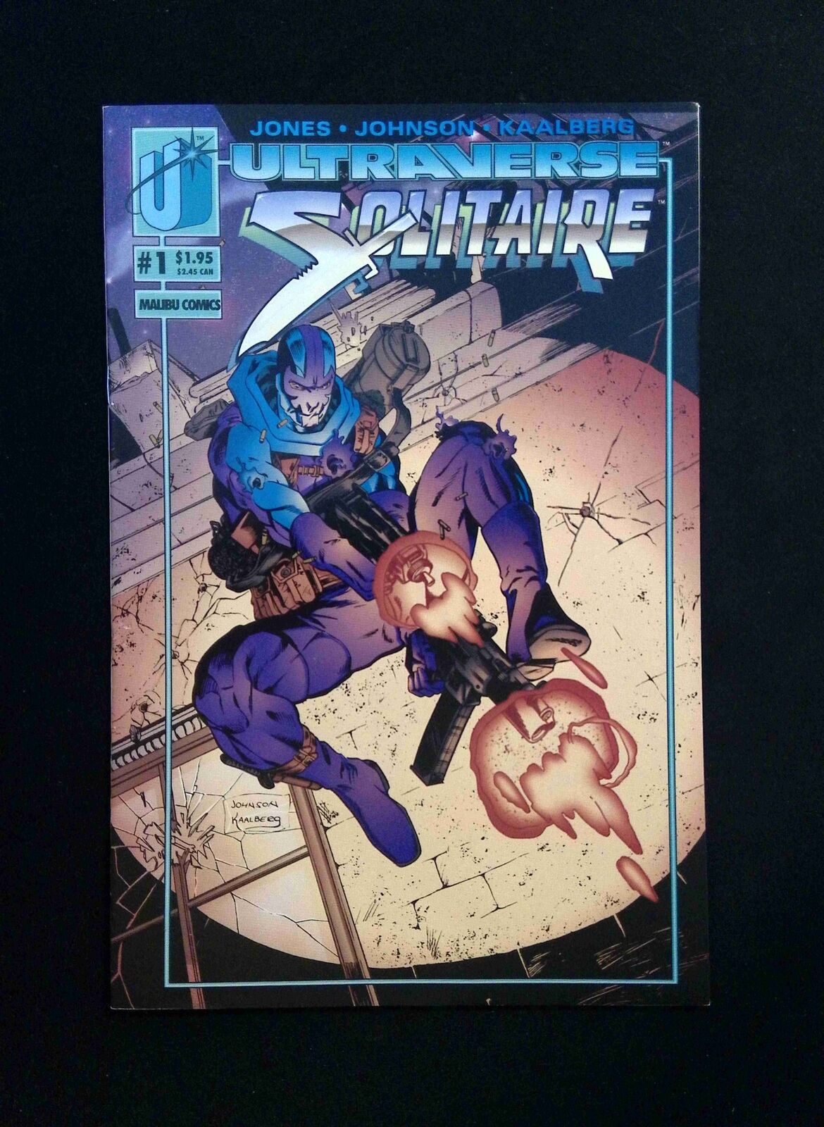 Solitaire #1U MALIBU Comics 1993 VF+ VARIANT COVER