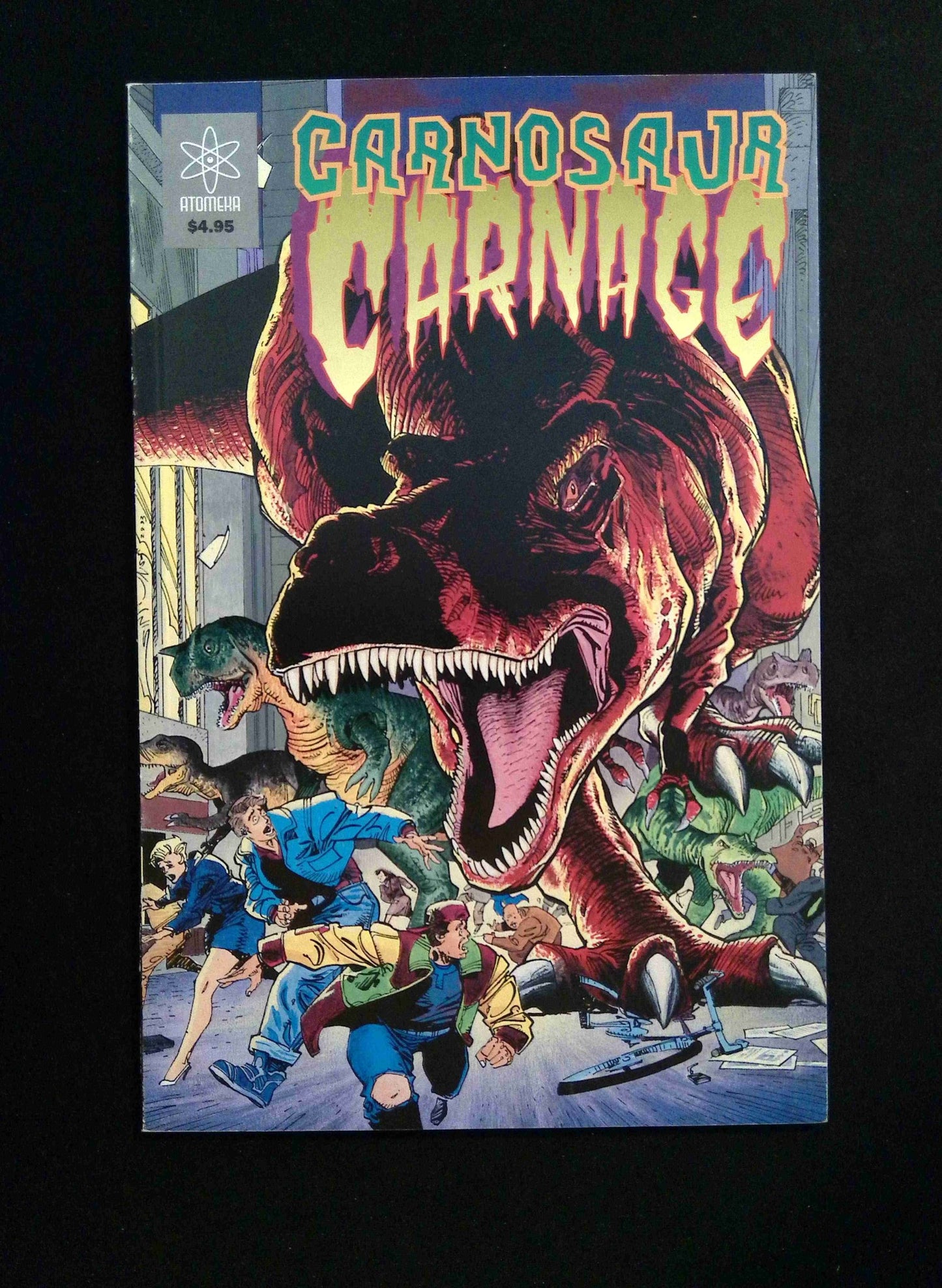 Carnosaur Carnage #1 ATOMEKA Comics 1996 VF+