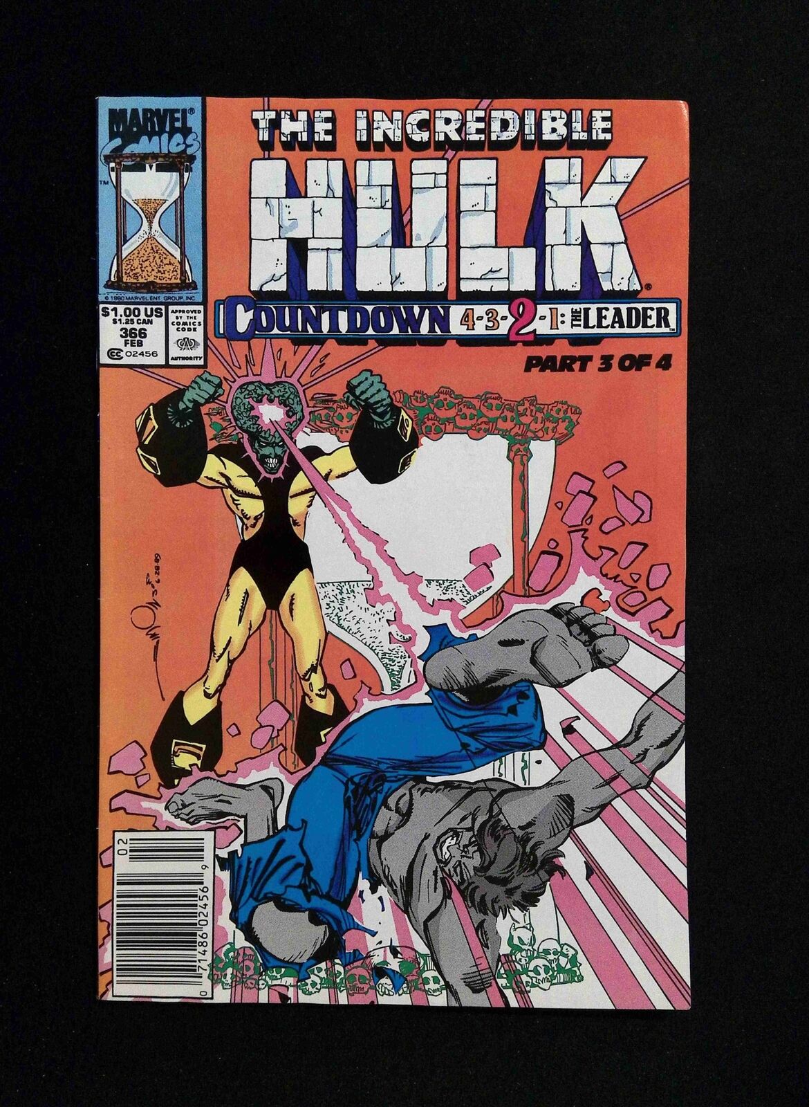 Incredible Hulk #366 Marvel Comics 1990 VF- Newsstand