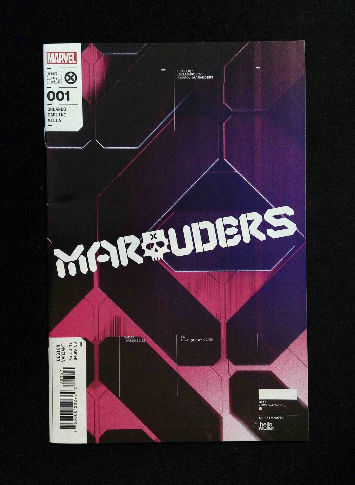 Marauders #1B Marvel Comics 2022 VF+ 1/10 Limited Variant
