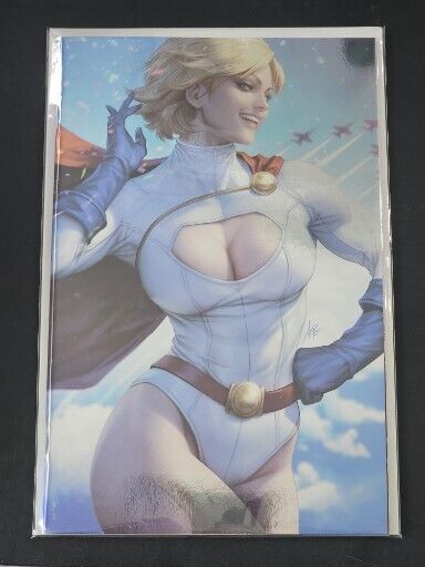 POWER GIRL SPECIAL #1 DC 2023 STANLEY ARTGERM LAU FOIL Variant NM+