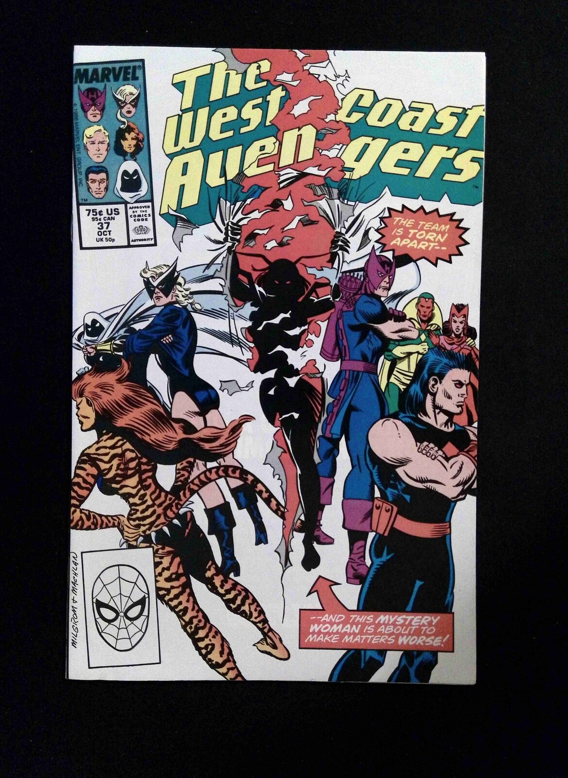 Avengers West Coast #37 MARVEL Comics 1988 VF/NM
