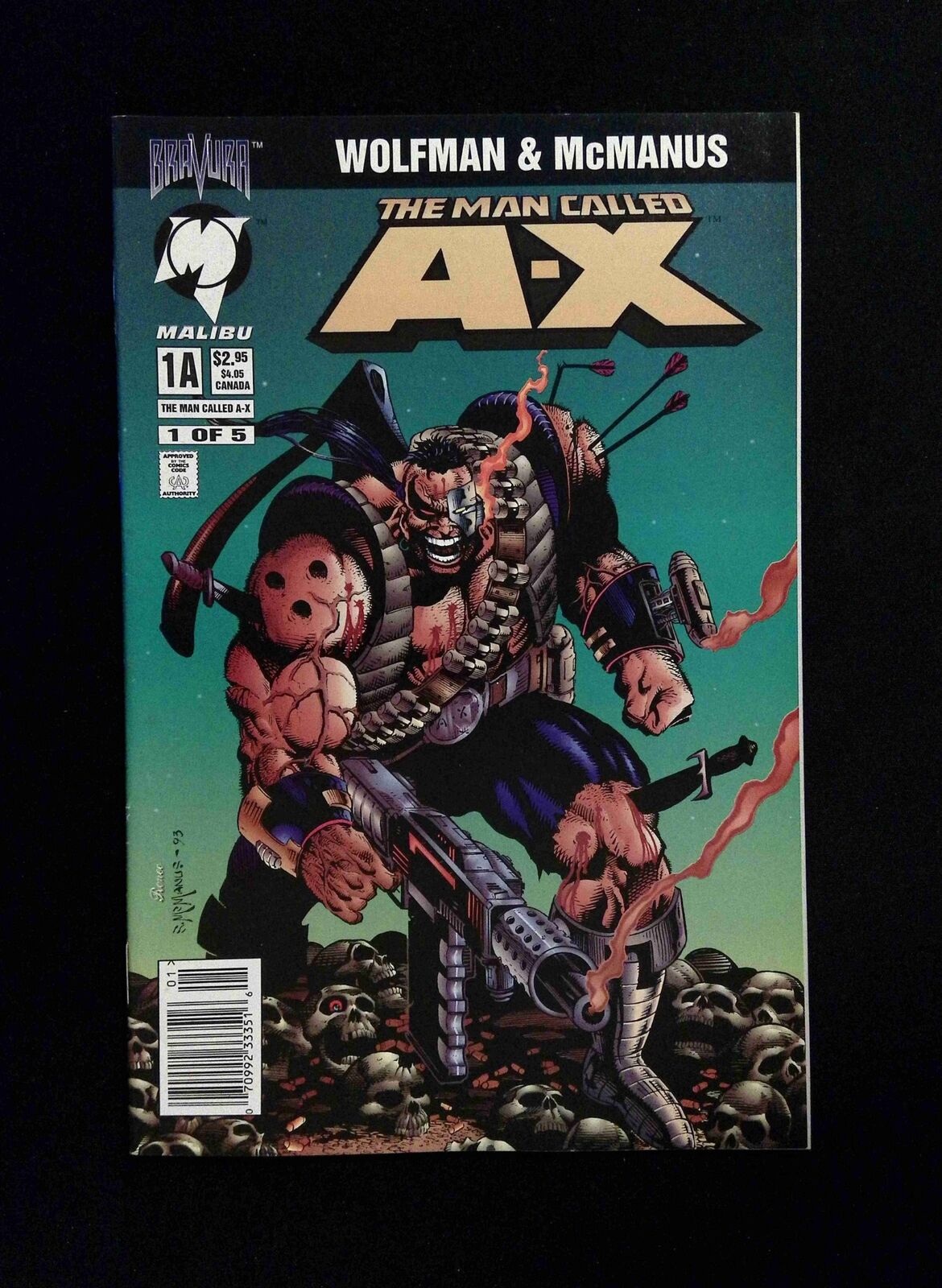Man Called A-X #1 MALIBU Comics 1994 VF+ NEWSSTAND