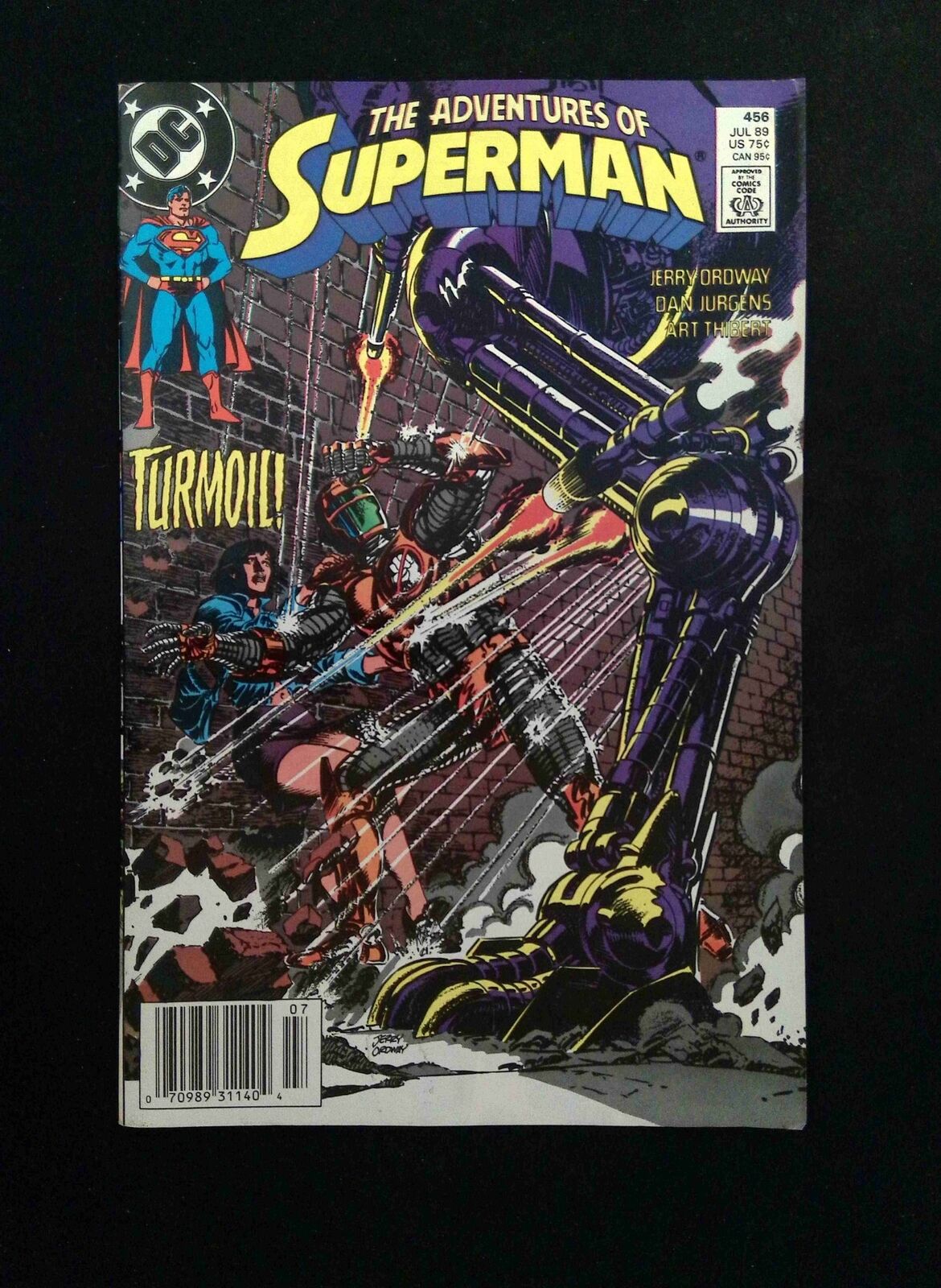 Adventures of Superman #456 DC Comics 1989 VF+ NEWSSTAND