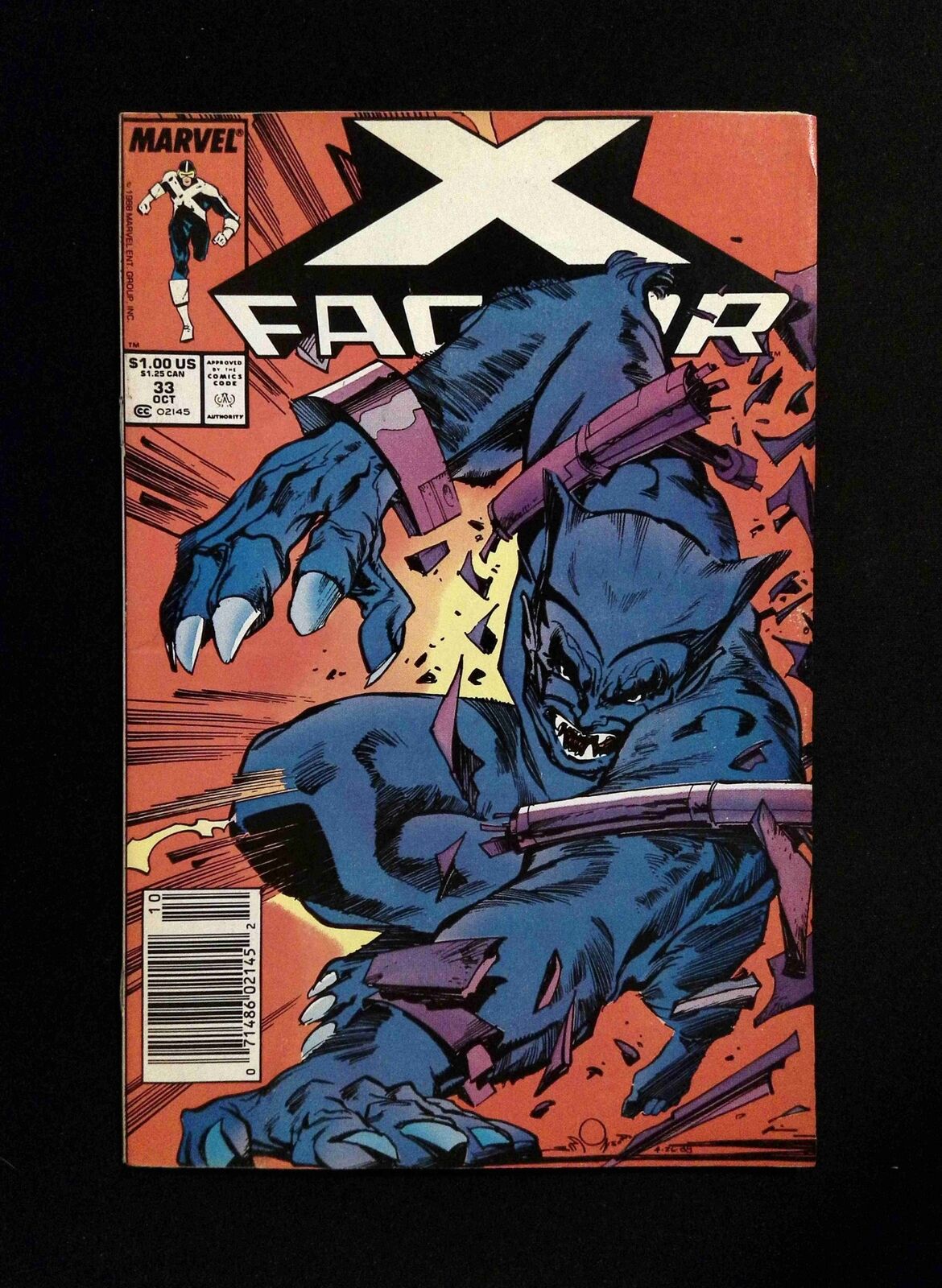 X-Factor #33 MARVEL Comics 1988 FN/VF NEWSSTAND