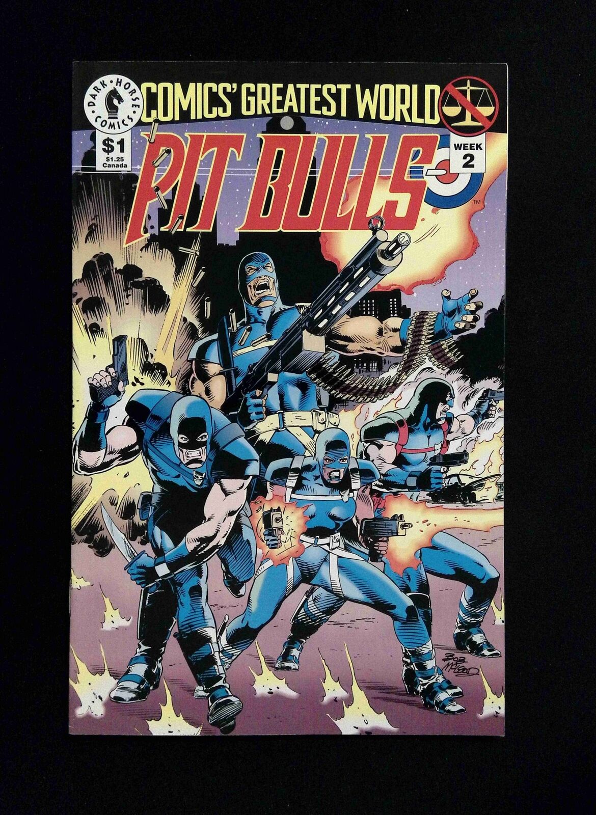 Comics Greatest World Pit Bulls #1 DARK HORSE Comics 1993 VF+