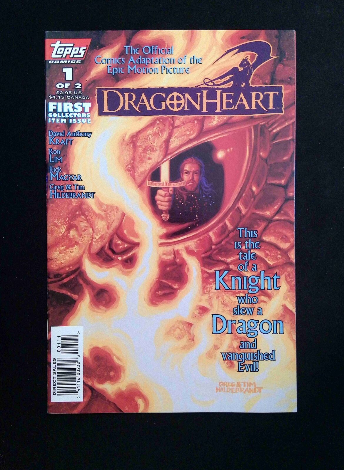 Dragonheart #1 TOPPS Comics 1996 VF+