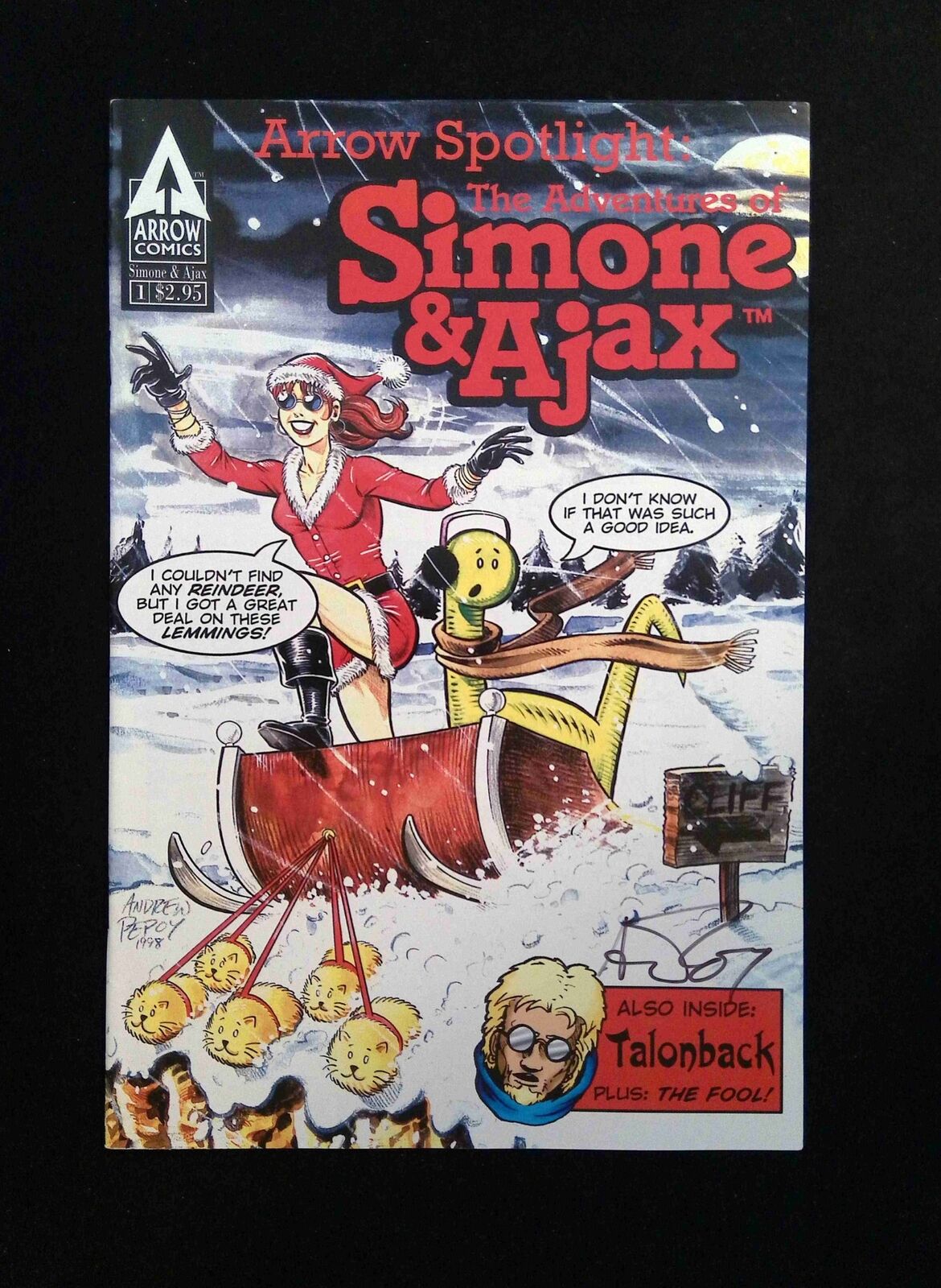 Arrow Spotlight Adventures of Simone and Ajax #1 ARROW Comics 1998 VF+