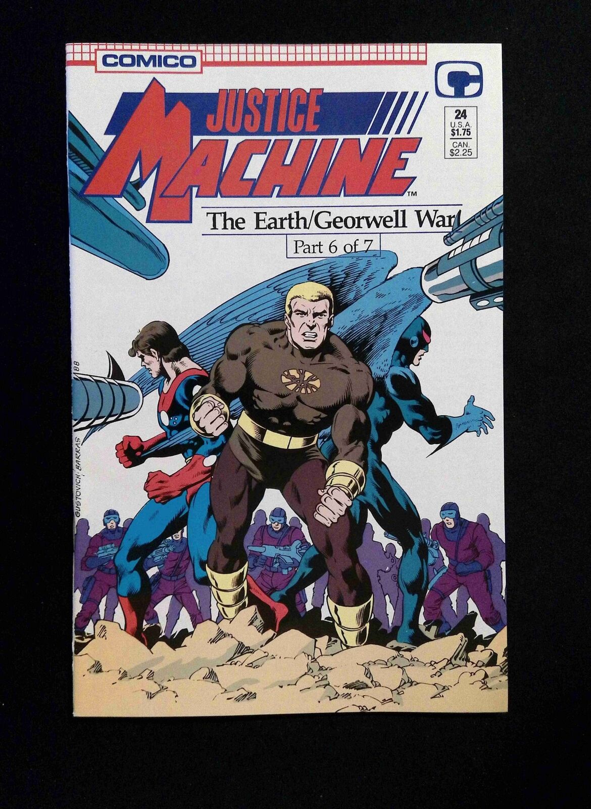 Justice Machine #24 COMICO Comics 1988 VF/NM