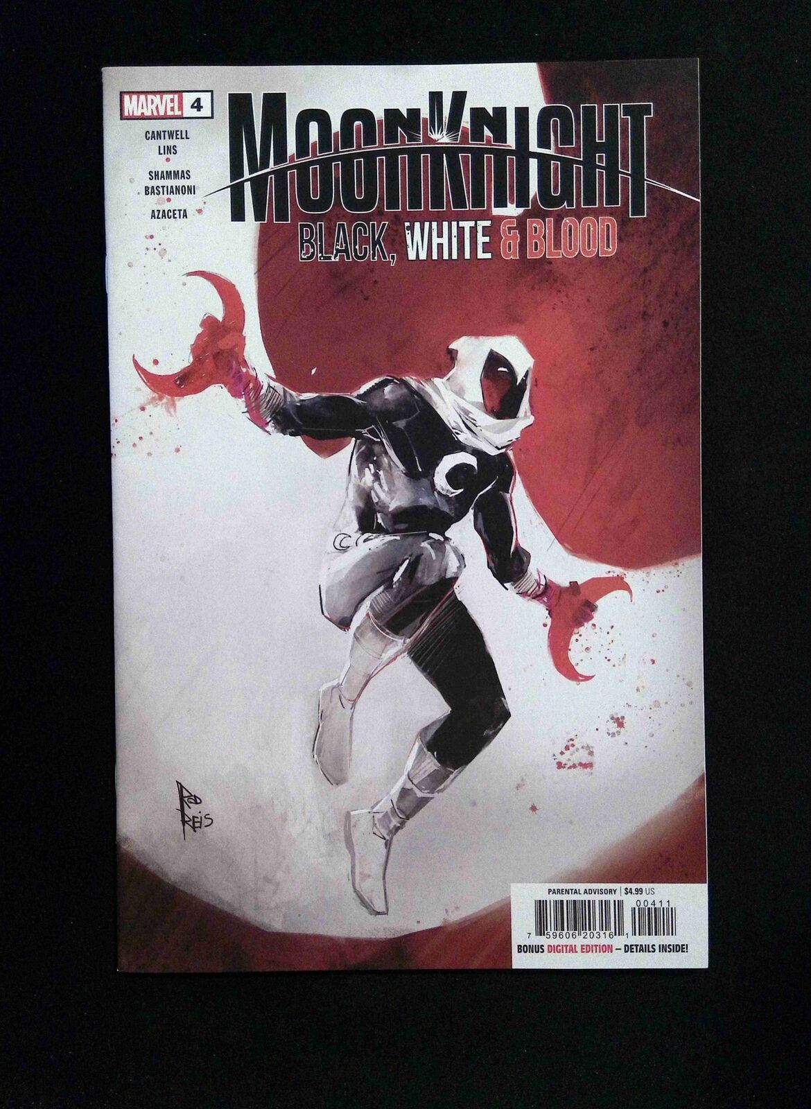 Moon Knight Black White And Blood #4 Marvel Comics 2022 NM+