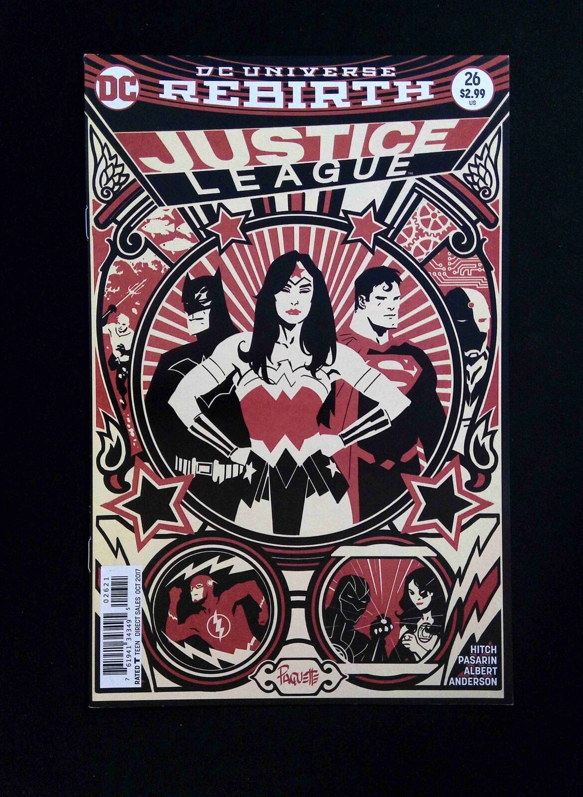 Justice League #26B DC Comics 2017 VF/NM Paquette Variant