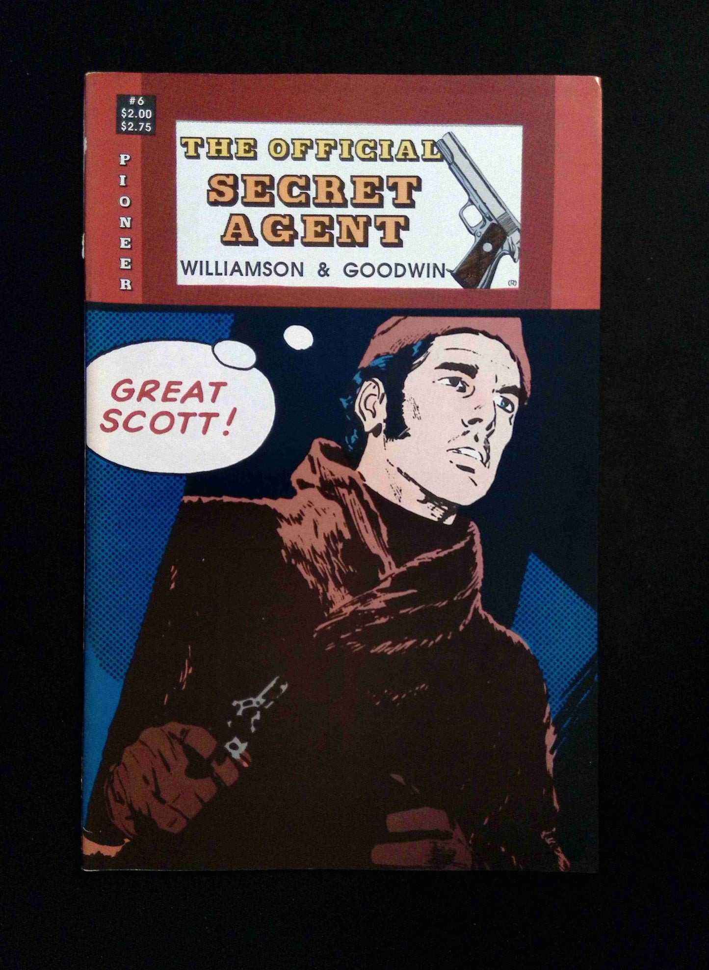 Official Secert Agent #6 PIONEER Comics 1988 VF