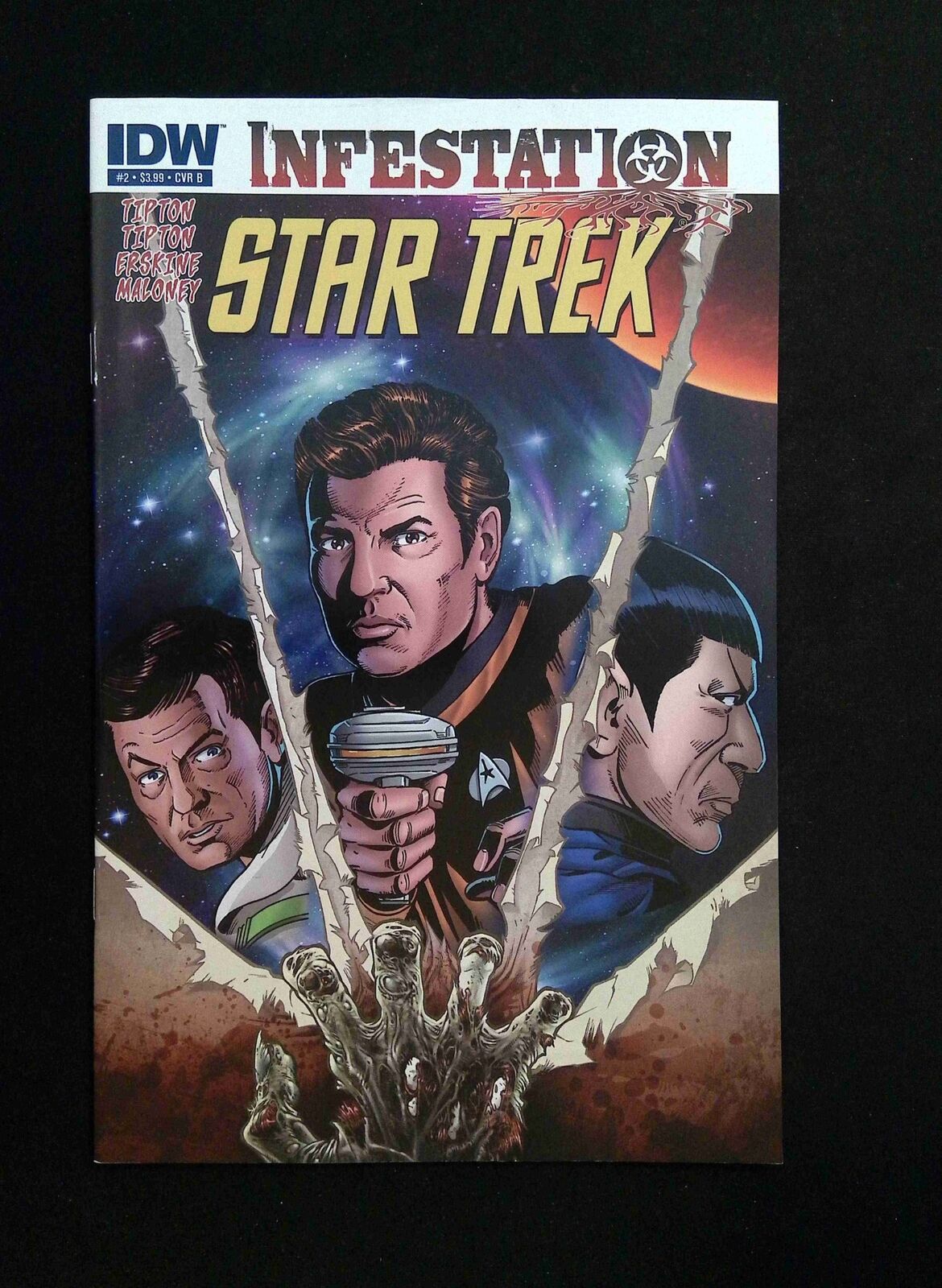 Star Trek Infestations #2B IDW Comics 2011 VF/NM MALONEY AND PURCELL VARIANT
