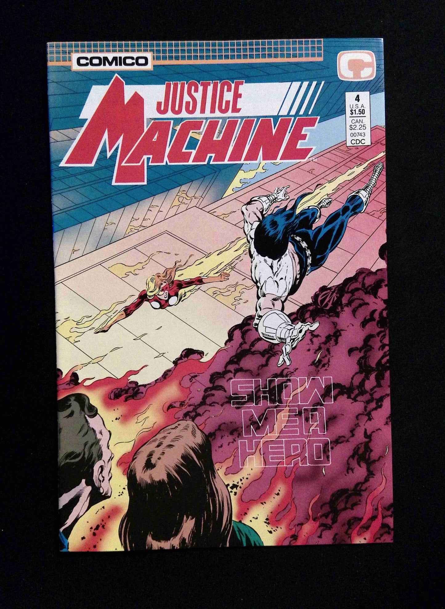 Justice Machine #4 COMICO Comics 1987 VF/NM