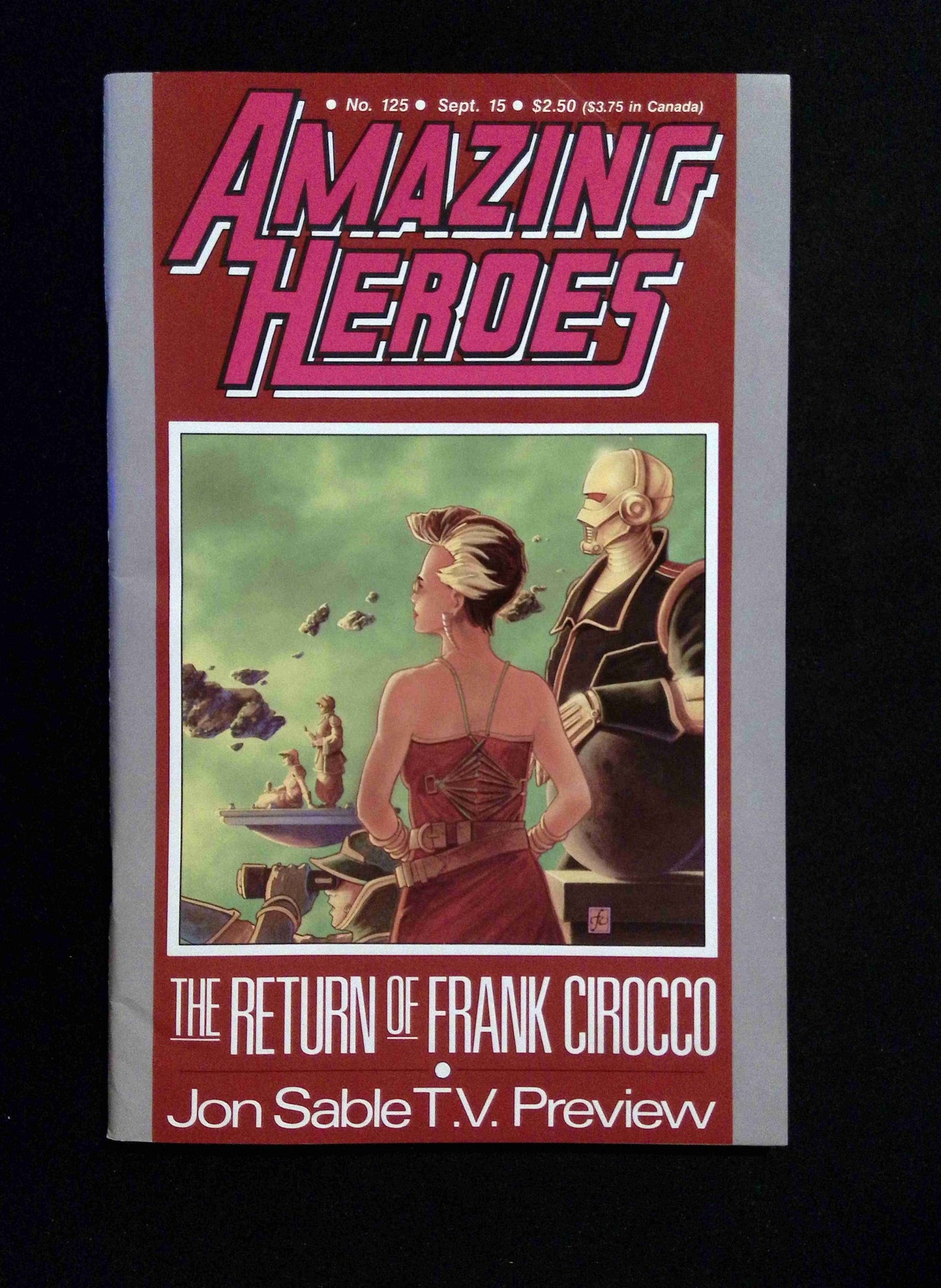 Amazing Heroes #125 FANTAGRAPHICS Comics 1987 VF