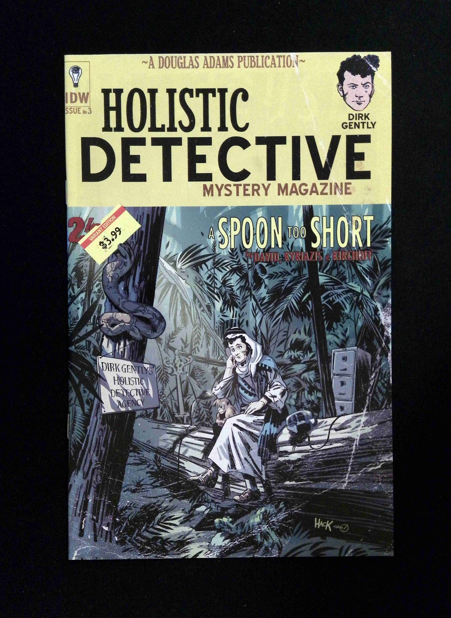 Dirk Gently A Spoon Too Short #3SUB IDW Comics 2016 VF+