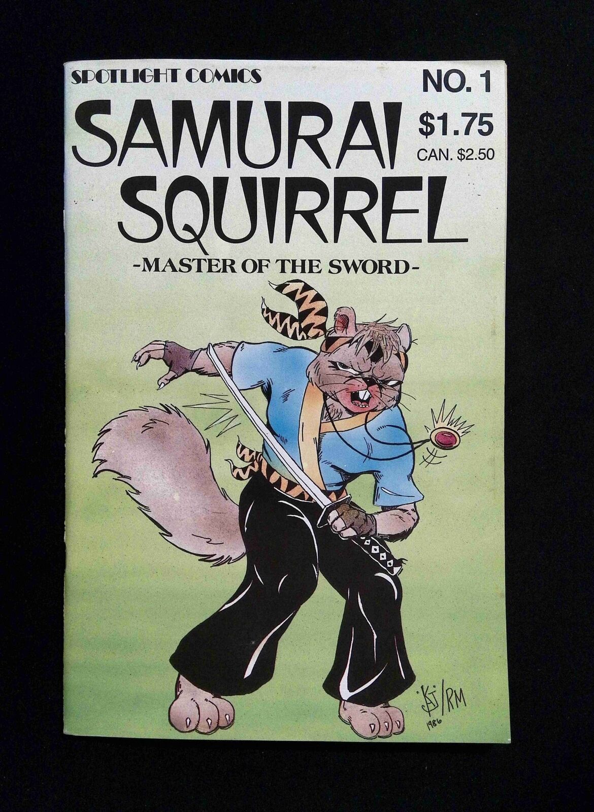 Samurai Squirrel #1 SPOTLIGHT COMICS Comics 1986 FN/VF