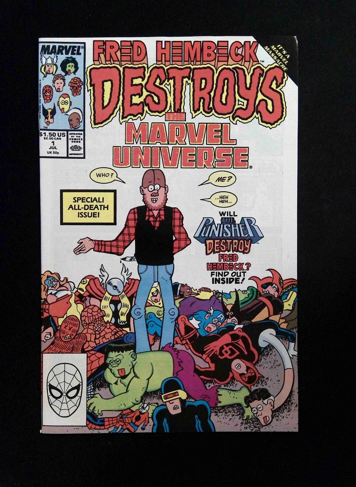 Fred Hembeck Destroys the Marvel Universe #1 Marvel Comics 1989 VF
