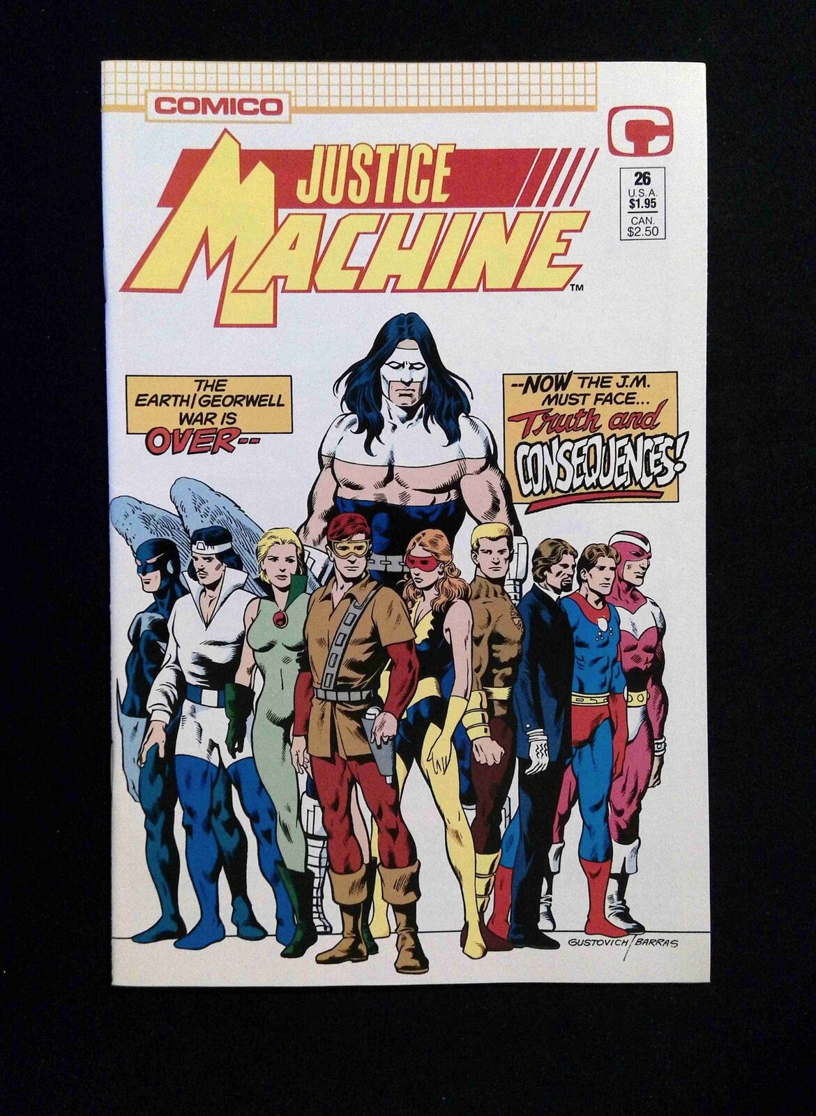 Justice Machine #26 COMICO Comics 1989 VF+