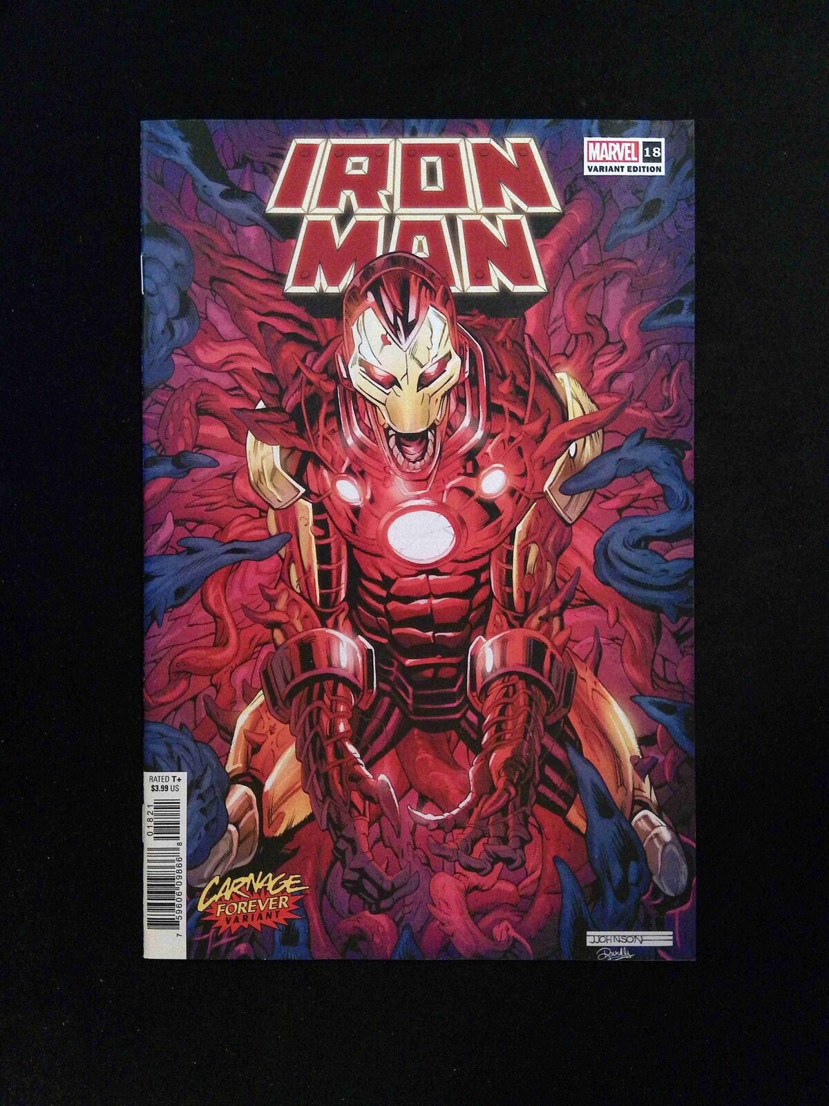 Iron Man #18B (6th Series) Marvel Comics 2022 VF/NM Johnson Variant