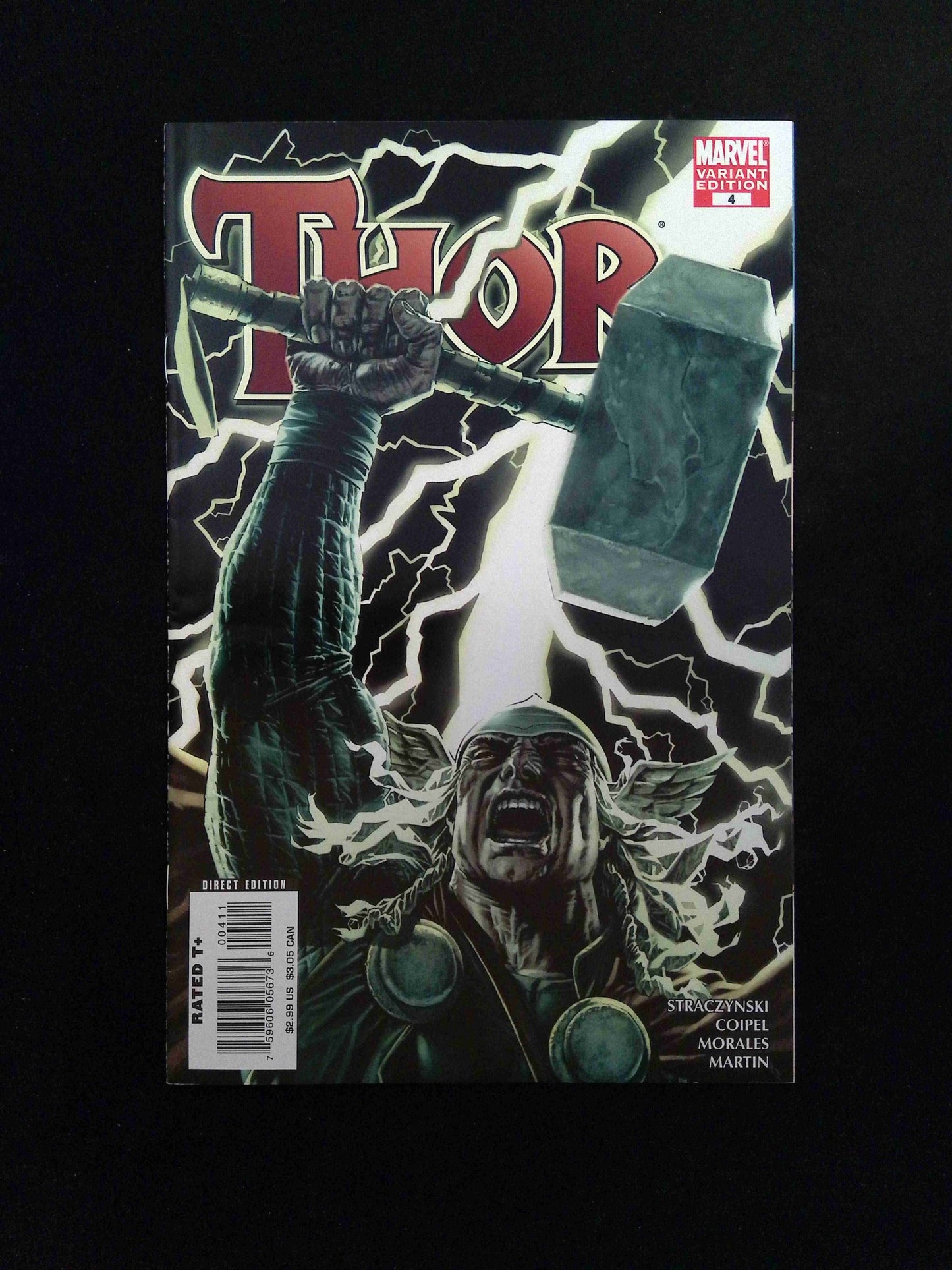 Thor #4B (3rd Series) Marvel Comics 2007 NM Bermejo Variant