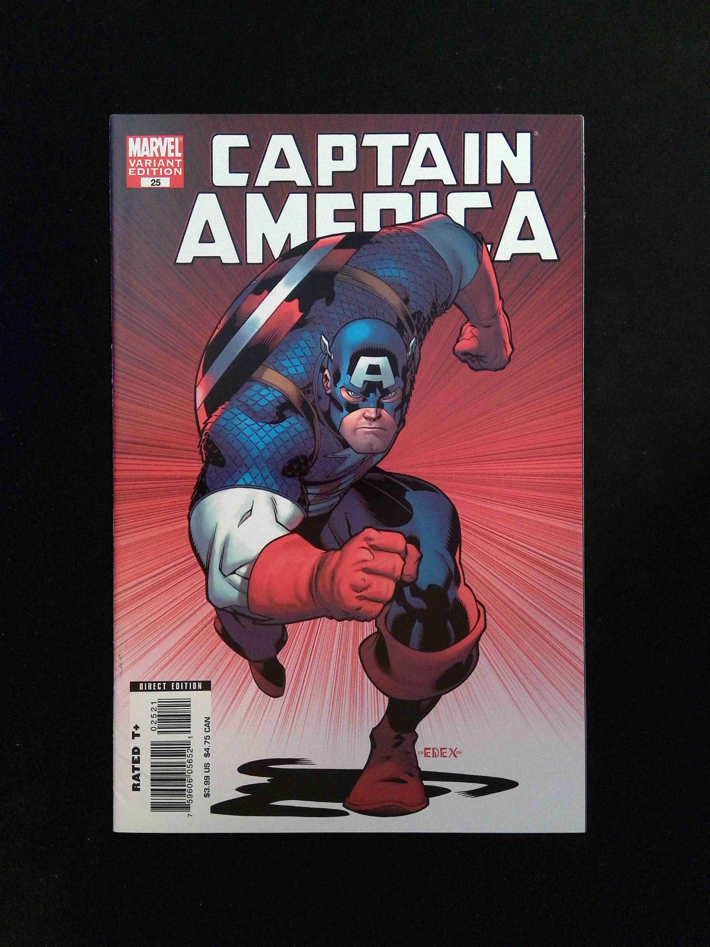 Captain America #25 (5th Series) Marvel Comics 2007 VF+ McGuinness Variant