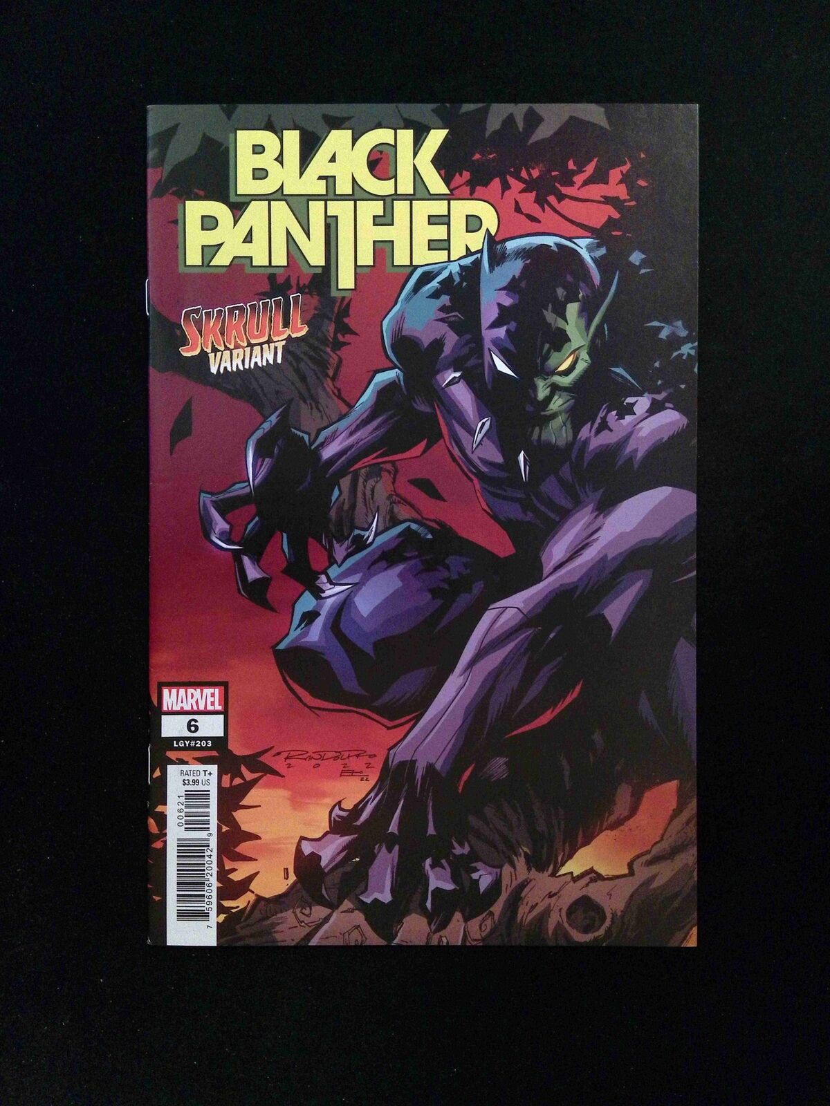 Black Panther #6B (8th Series) Marvel Comics 2022 VF+ Randolph Variant