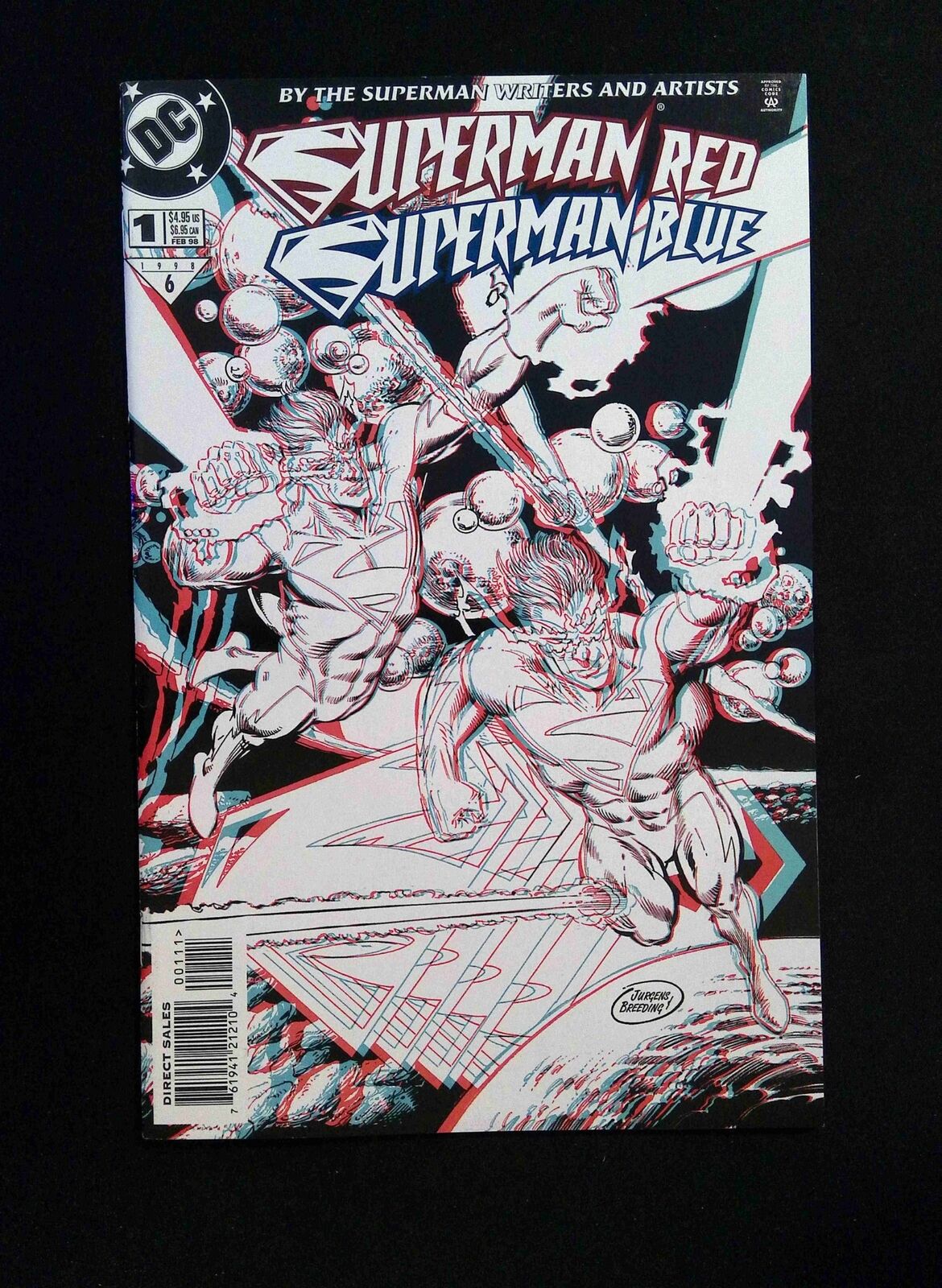 Superman Red Superman Blue #1U DC Comics 1998 VF/NM VARIANT COVER