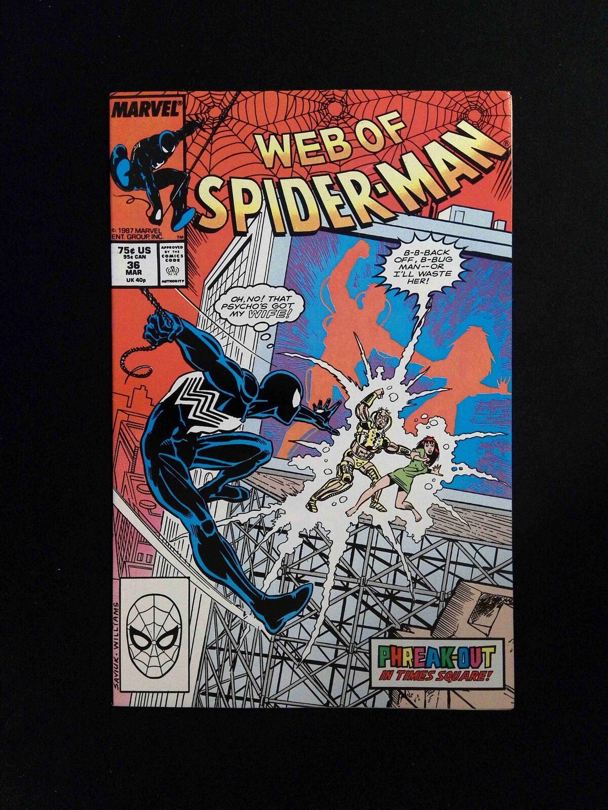 Web Of Spider-Man #36 Marvel Comics 1988 VF+